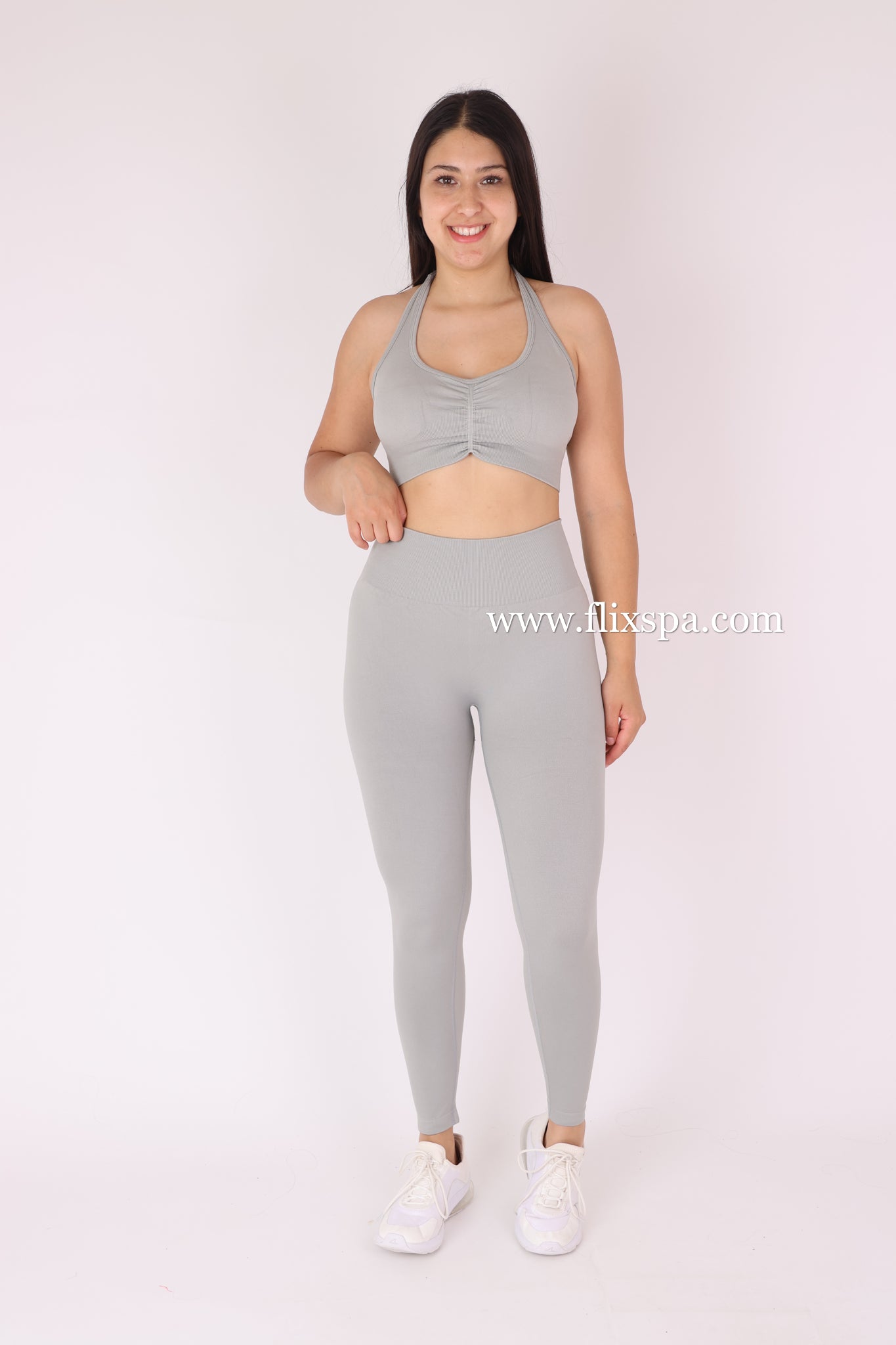 Conjunto Deportivo Calza Push Up con Pretina en V + Top Deportivo – Alta Calidad YJ164