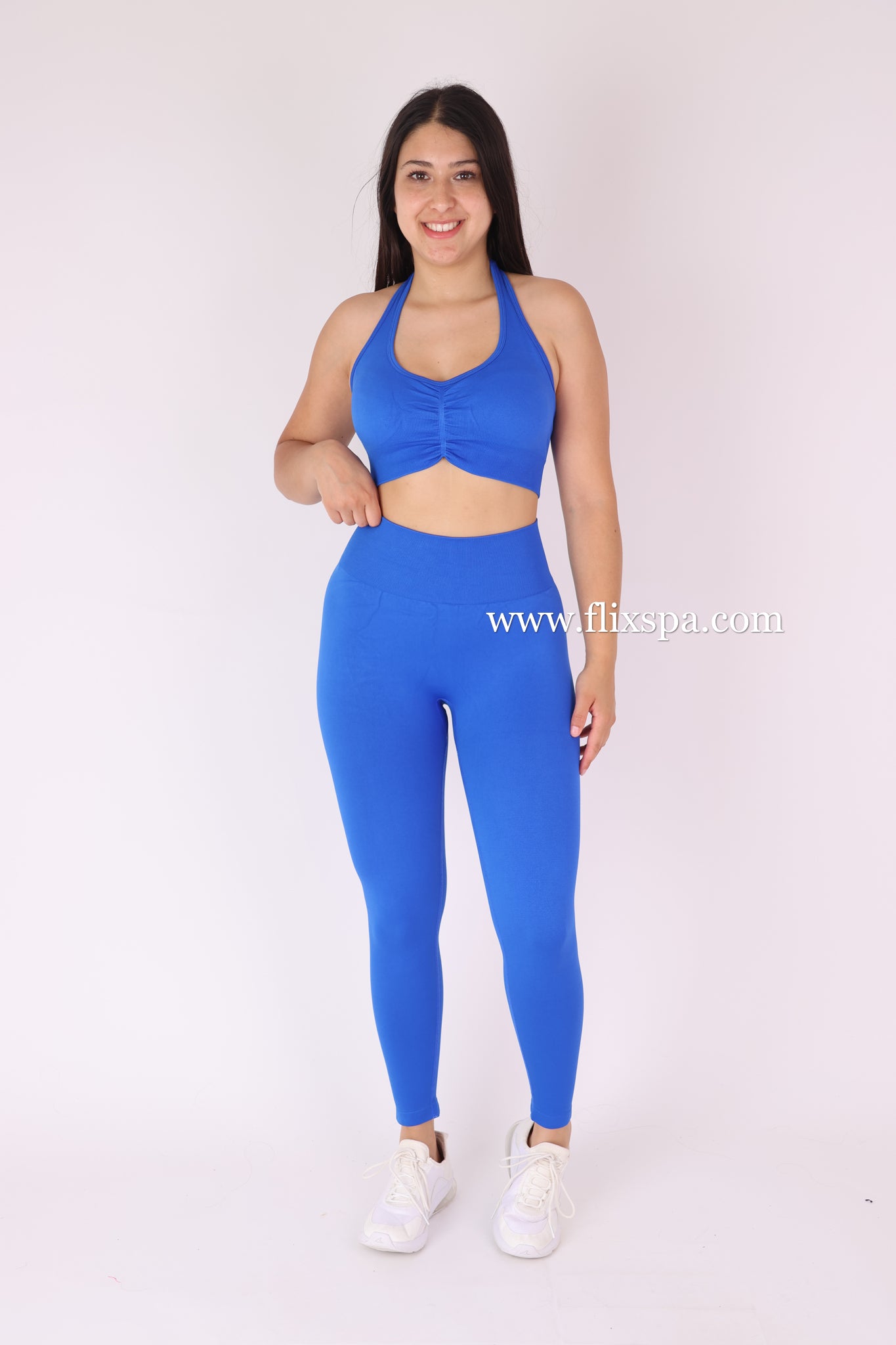 Conjunto Deportivo Calza Push Up con Pretina en V + Top Deportivo – Alta Calidad YJ164