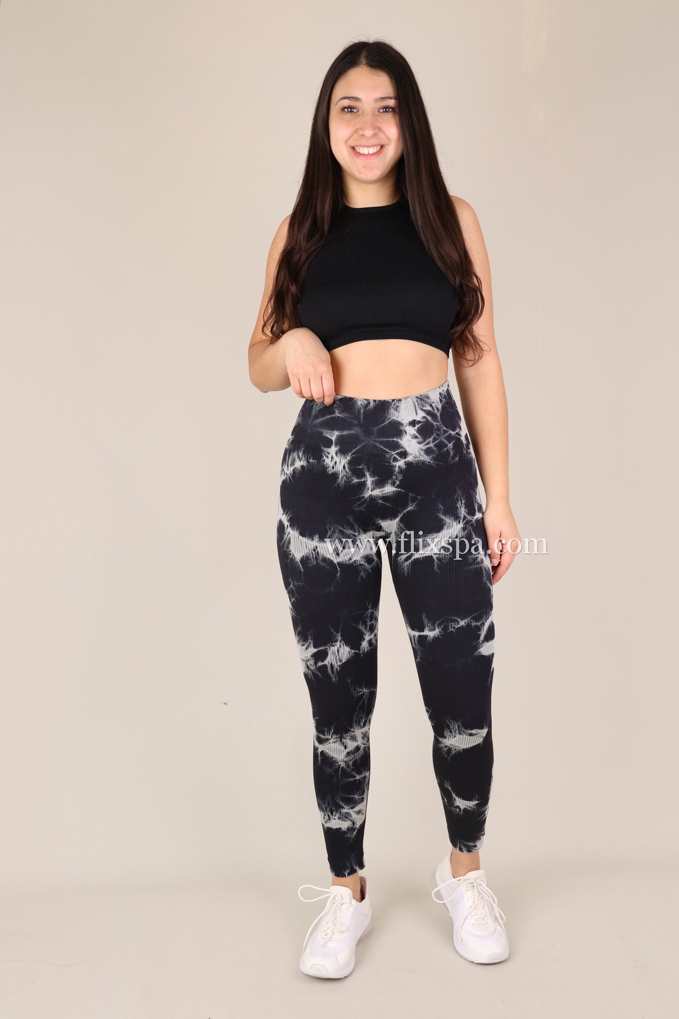 Calza RIB tie dye push up - alta calidad - NK003