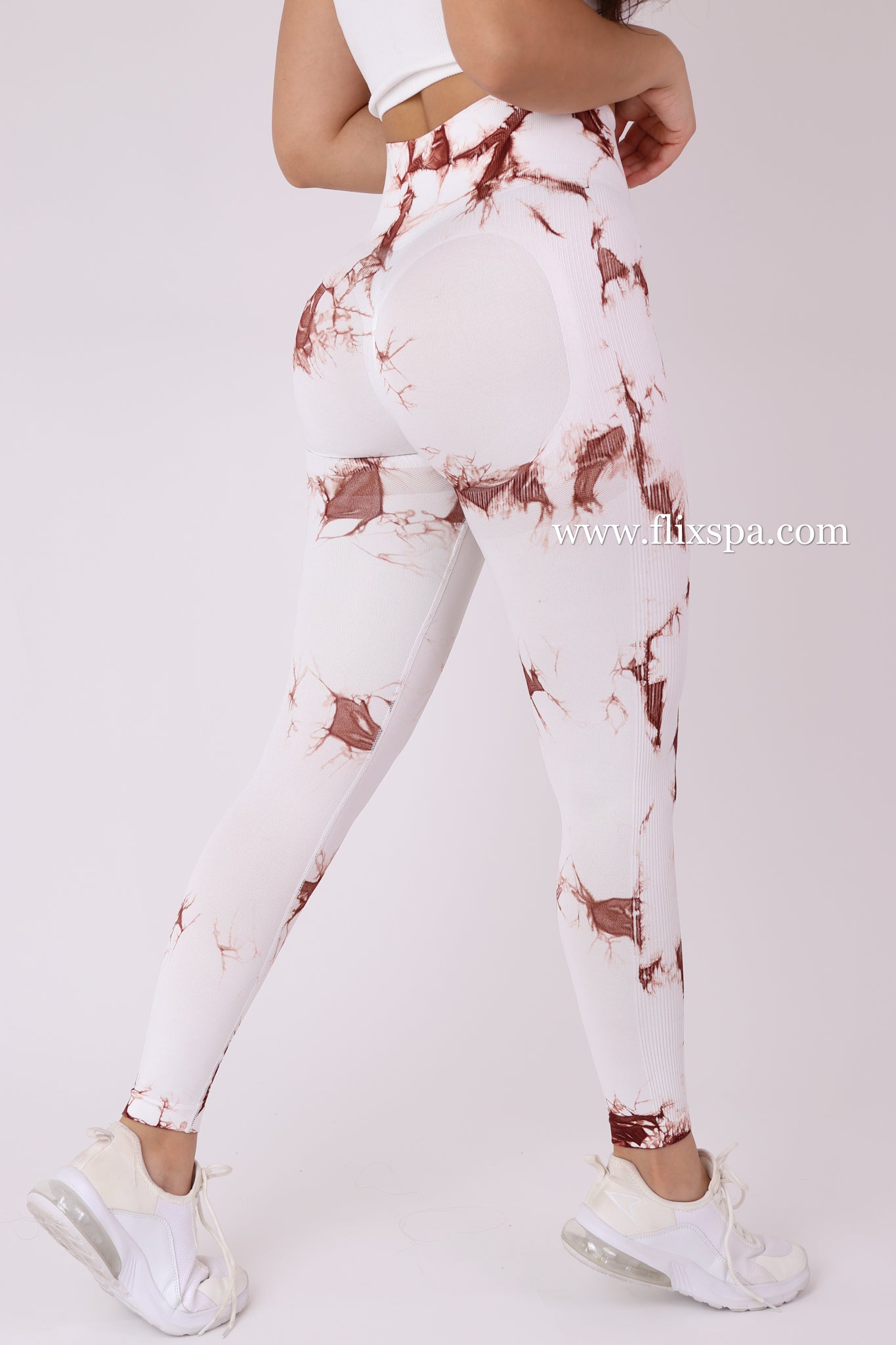 Calza Tie dye Fondo Blanco Doble Push up - HY33