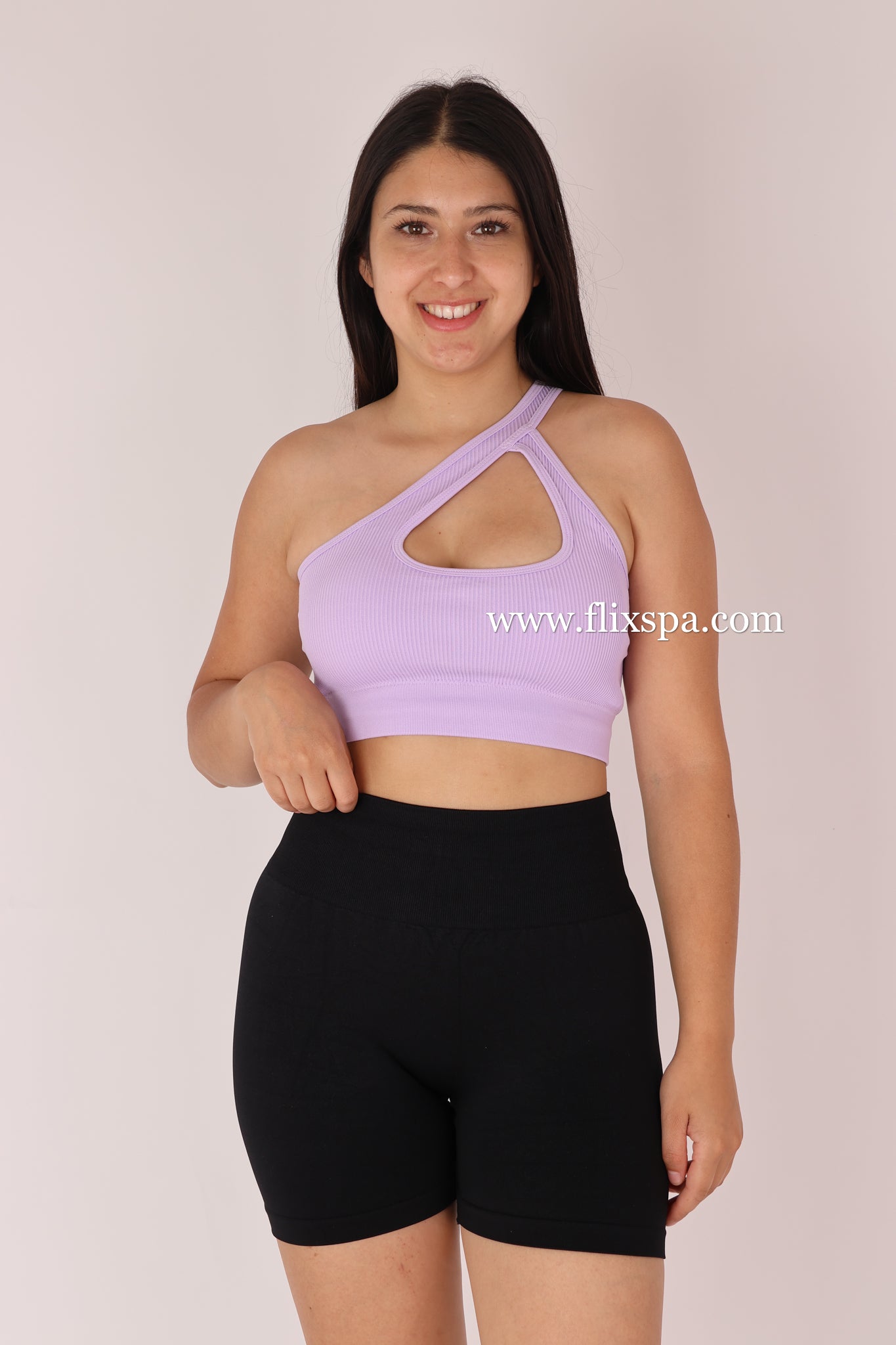 Peto Top deportivo cruzado con escote asimetrico - YJ183