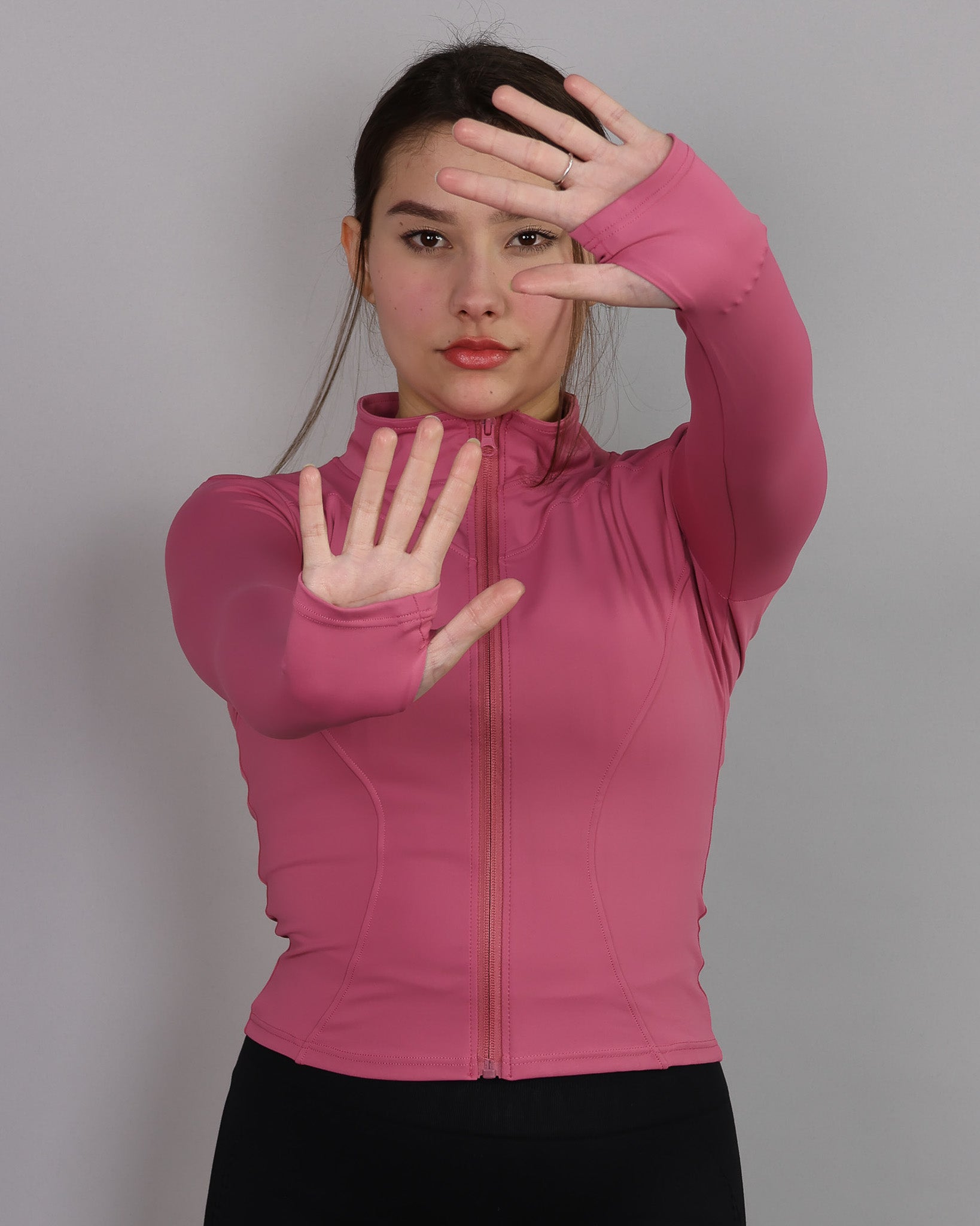 Chaqueta Deportiva Con Cierre Ajustada Para Mujer - JC059014