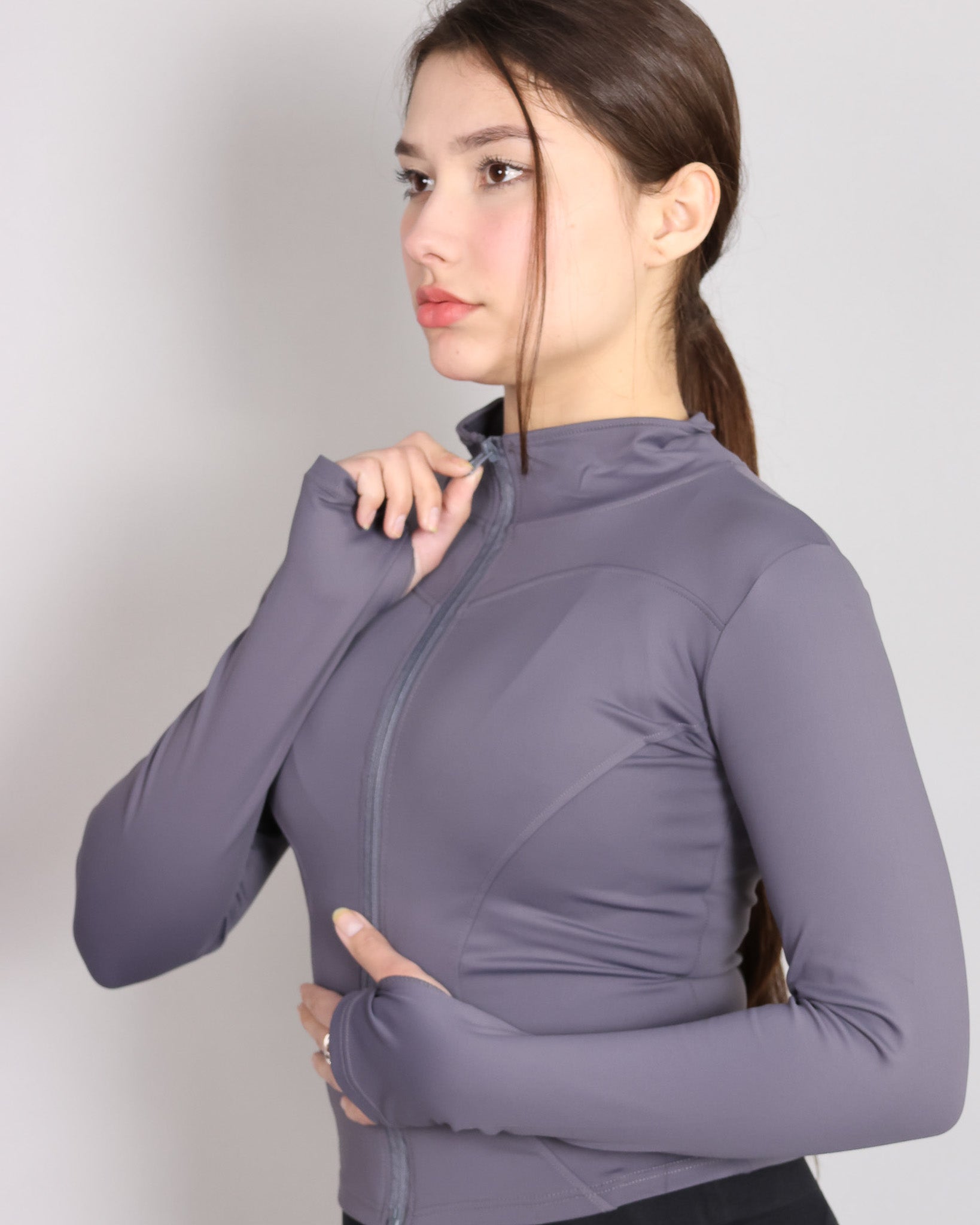 Chaqueta Deportiva Con Cierre Austada Para Mujer