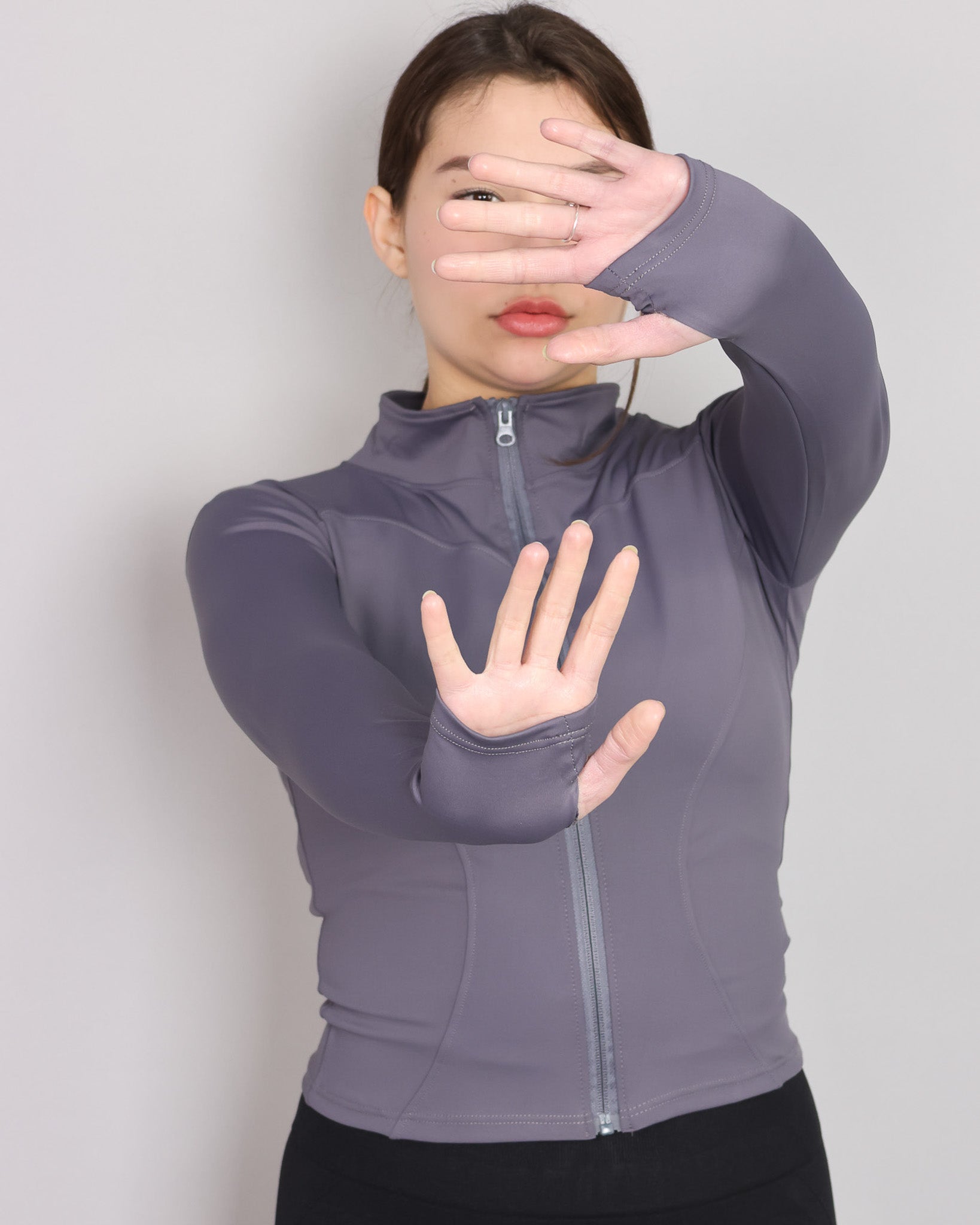 Chaqueta Deportiva Con Cierre Austada Para Mujer