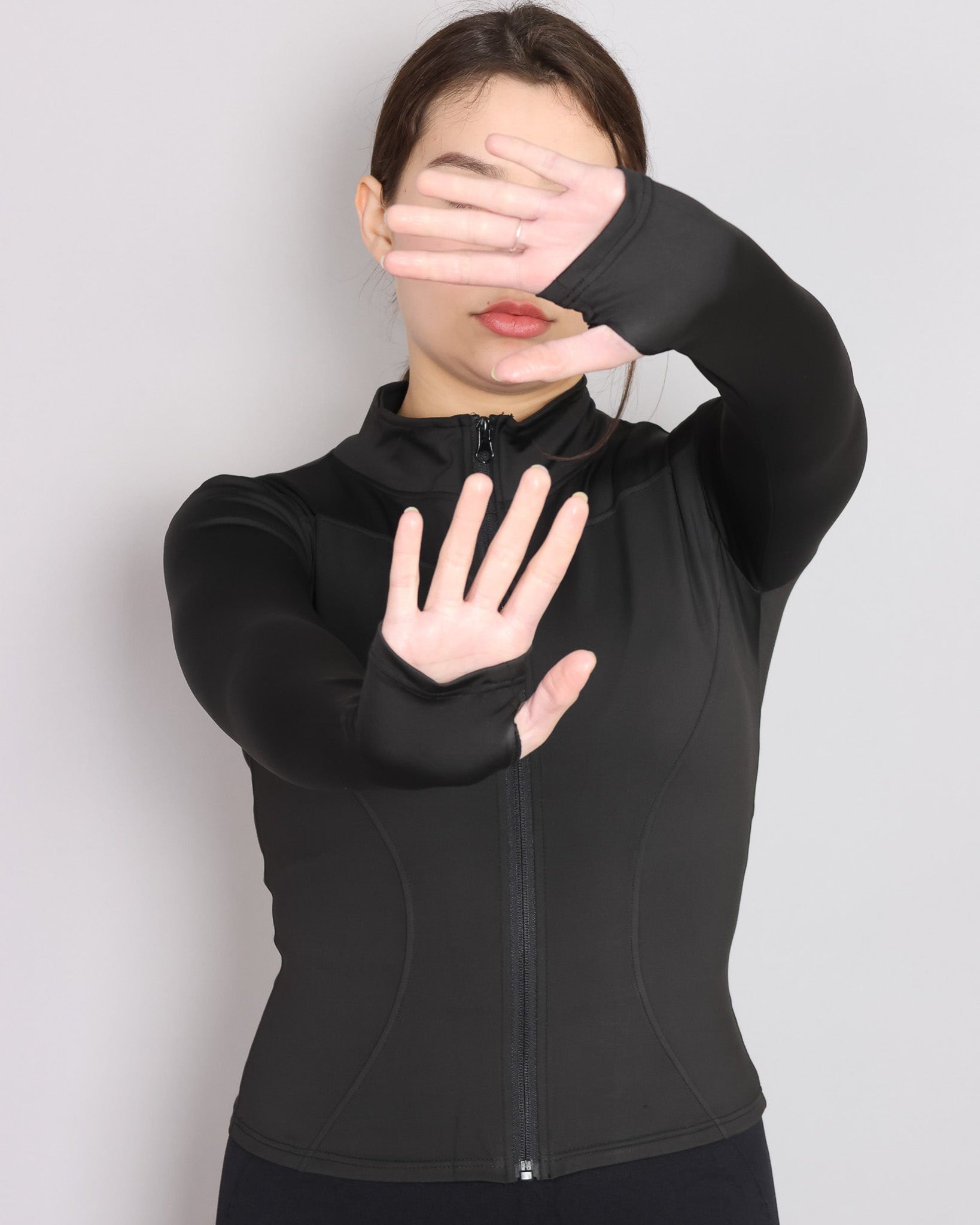 Chaqueta Deportiva Con Cierre Ajustada Para Mujer - JC059014