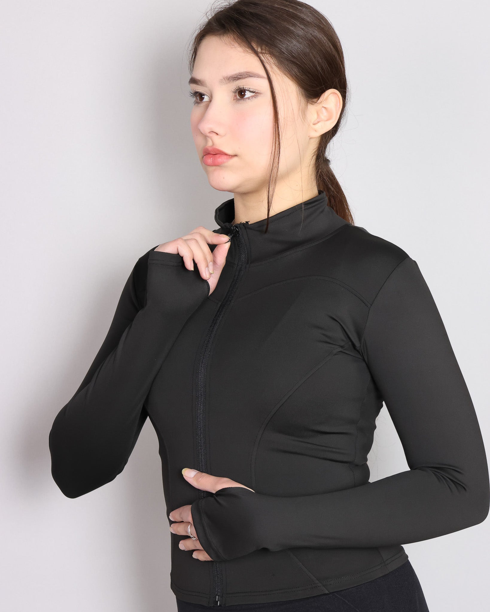 Chaqueta Deportiva Con Cierre Ajustada Para Mujer - JC059014