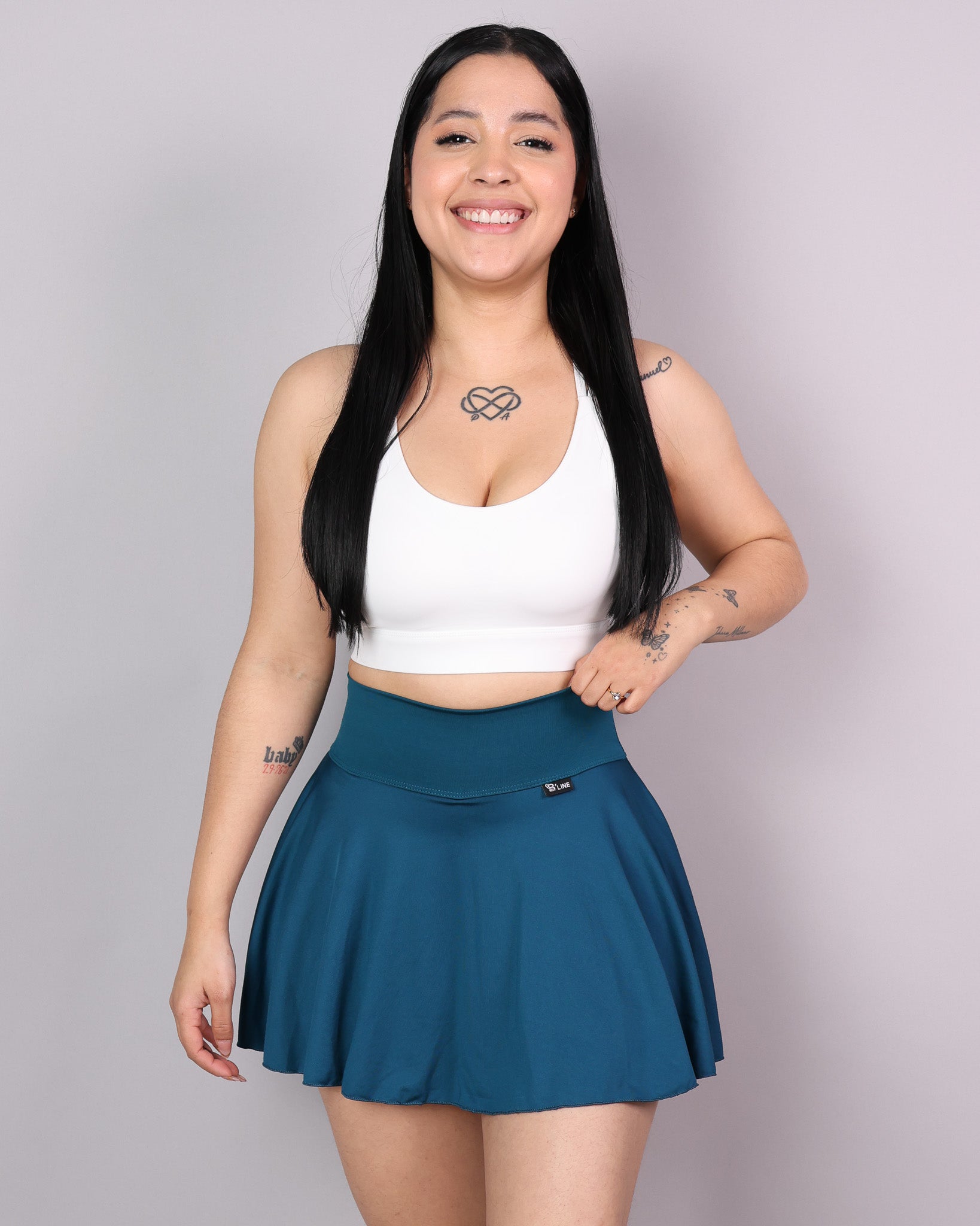 Falda Short Suplex Peruana Deportiva Con Bolsillo
