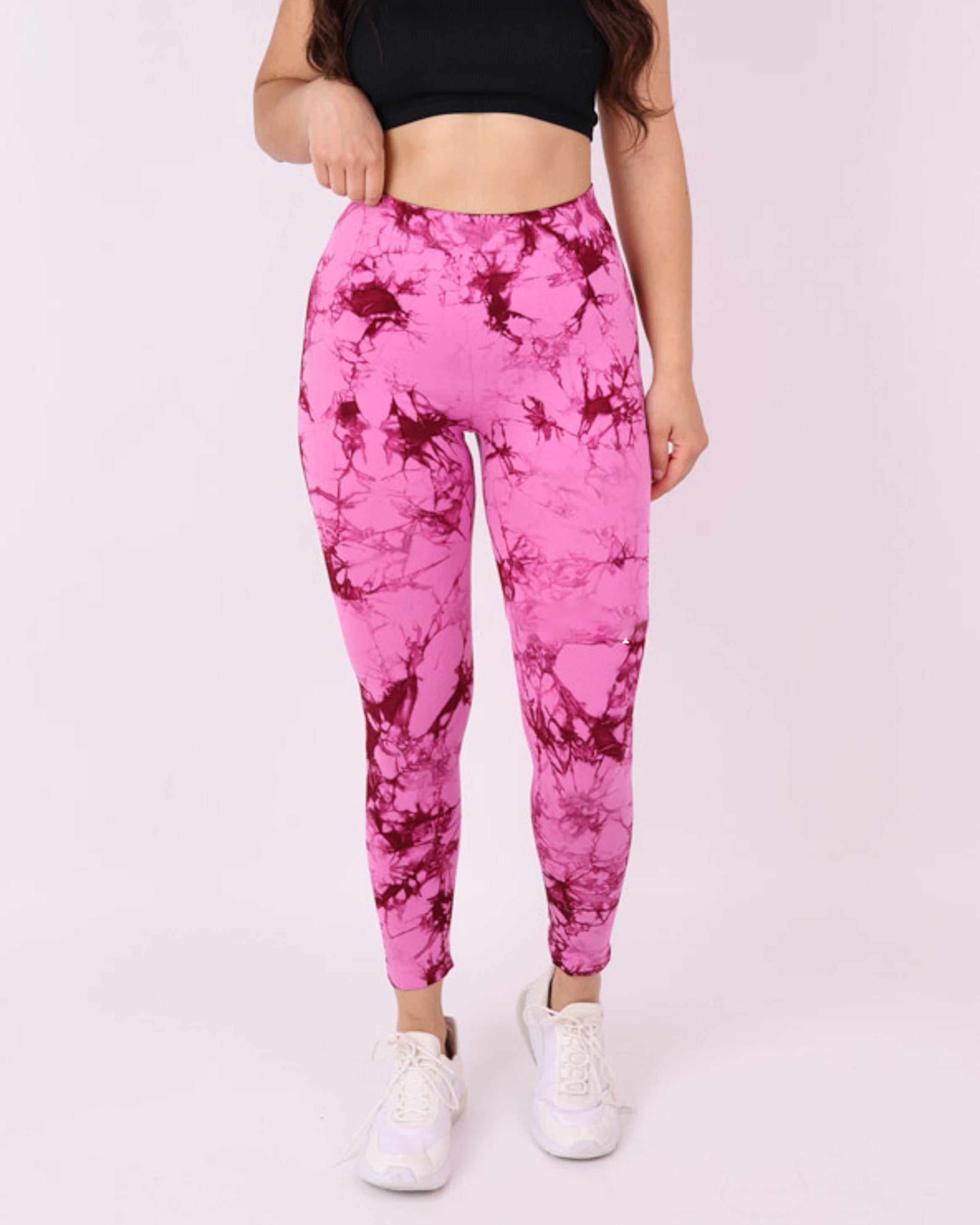 Calza Deportiva Mujer Push up Tie dye Corte en V - HY212