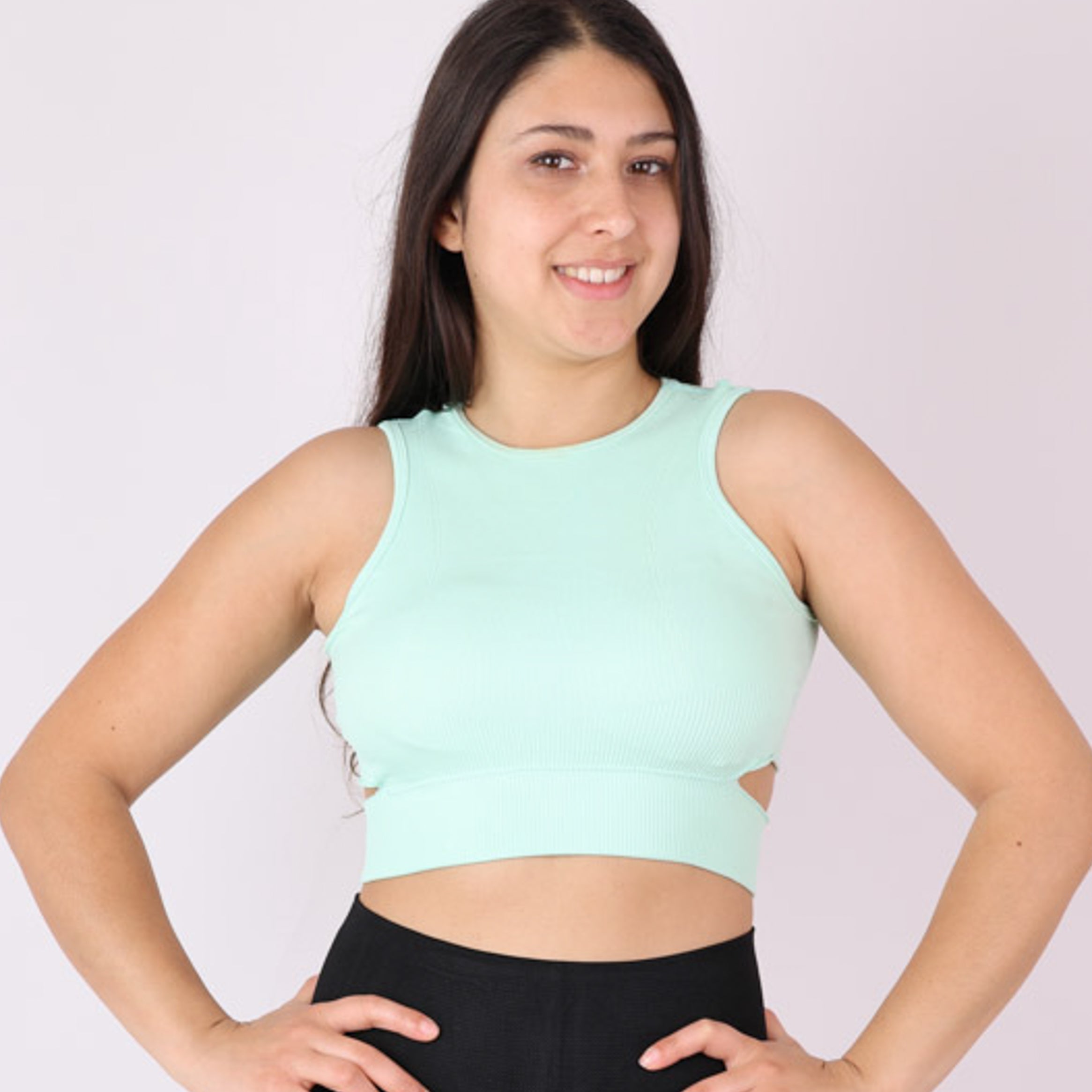 Sostén Deportivo Mujer Peto Sujetador Con Abertura Yj137