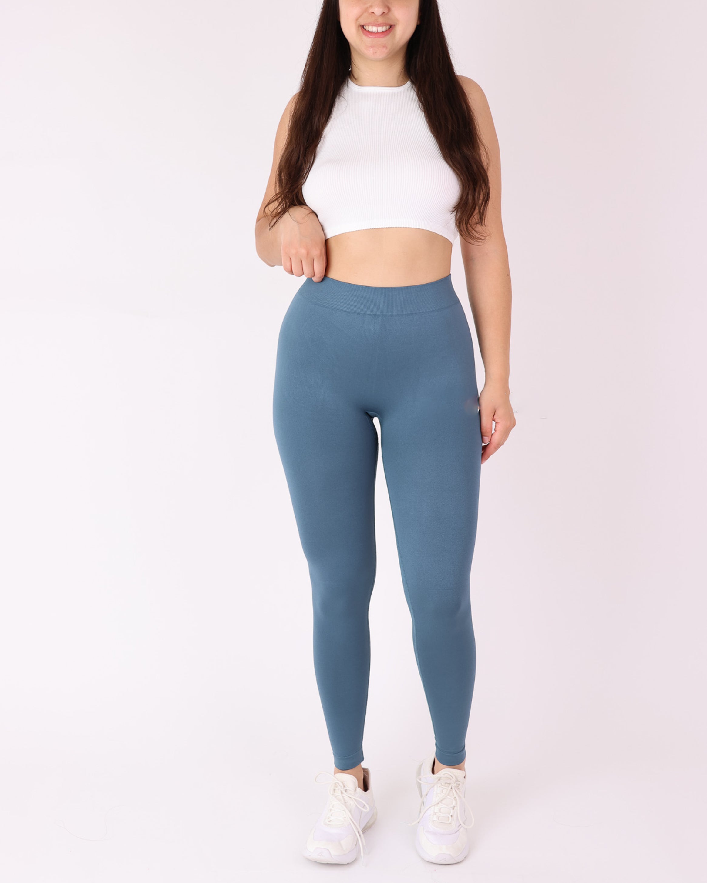 Calza Deportiva Mujer Push Up Pretina en V - HY27