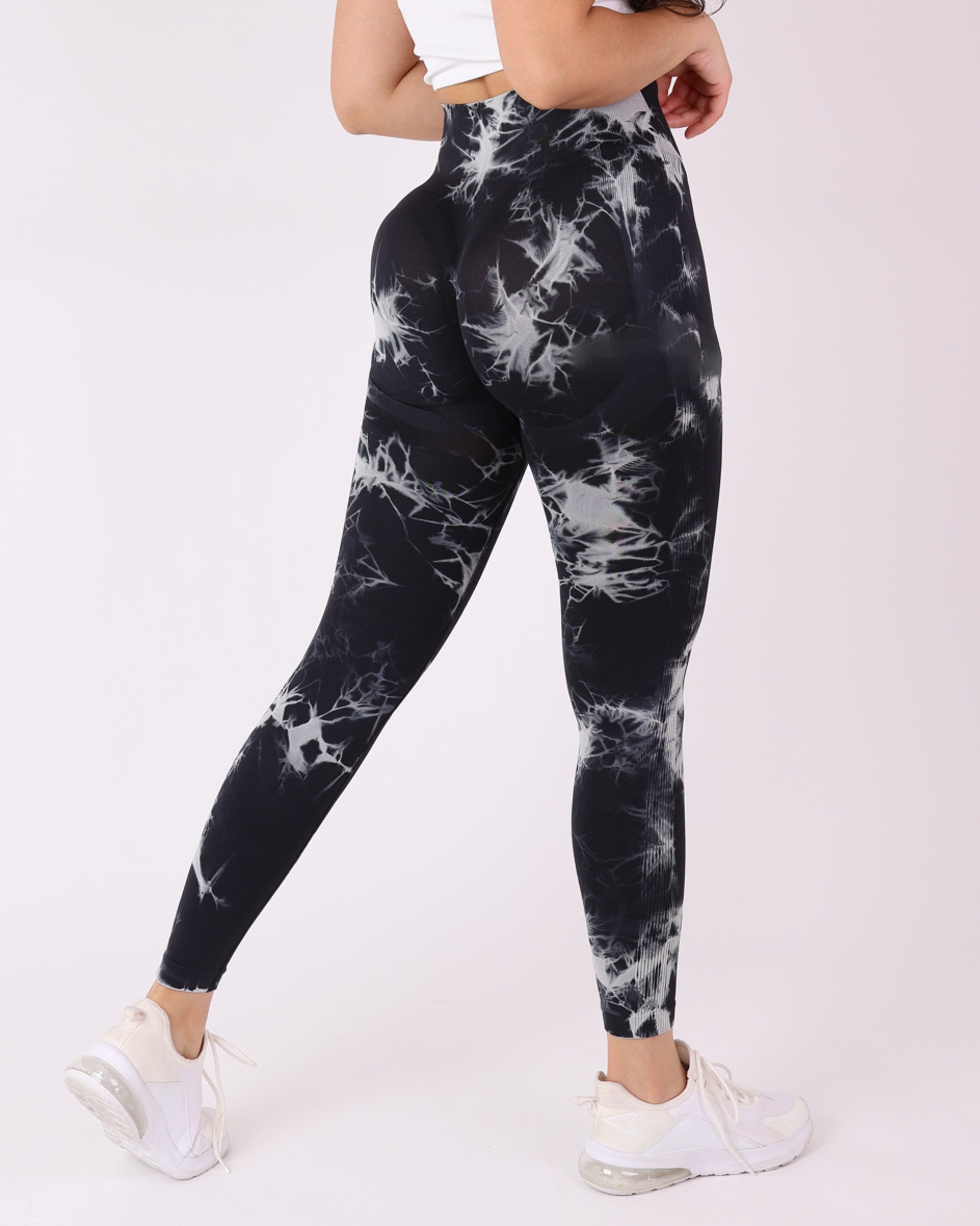 Calza Mujer Deportiva Push Up con Bolsillo tie dye - HY08