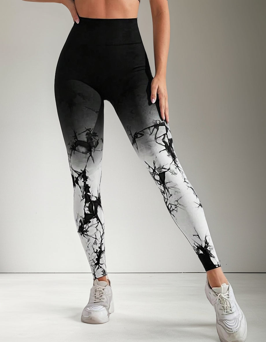 Leggings De Yoga Sin Costuras Con Estampado - Nk010