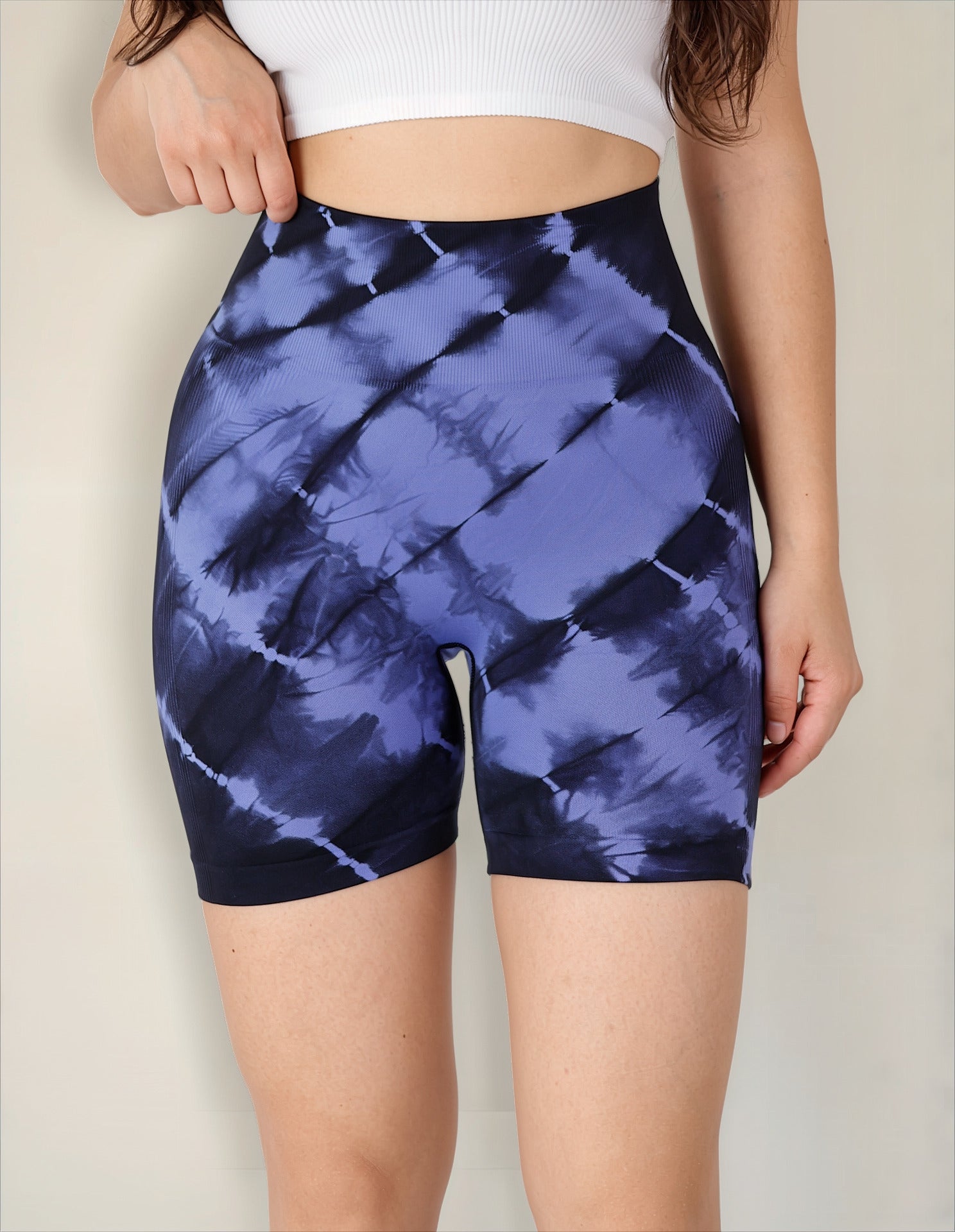 Short Deportivo Push Up Diseño Manchado - Alta Calidad