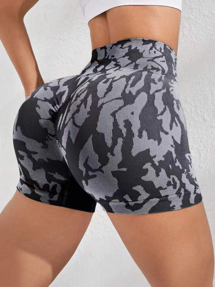 Short Deportivo Mujer Animal Print Moda Levanta Cola Push Up - YY362