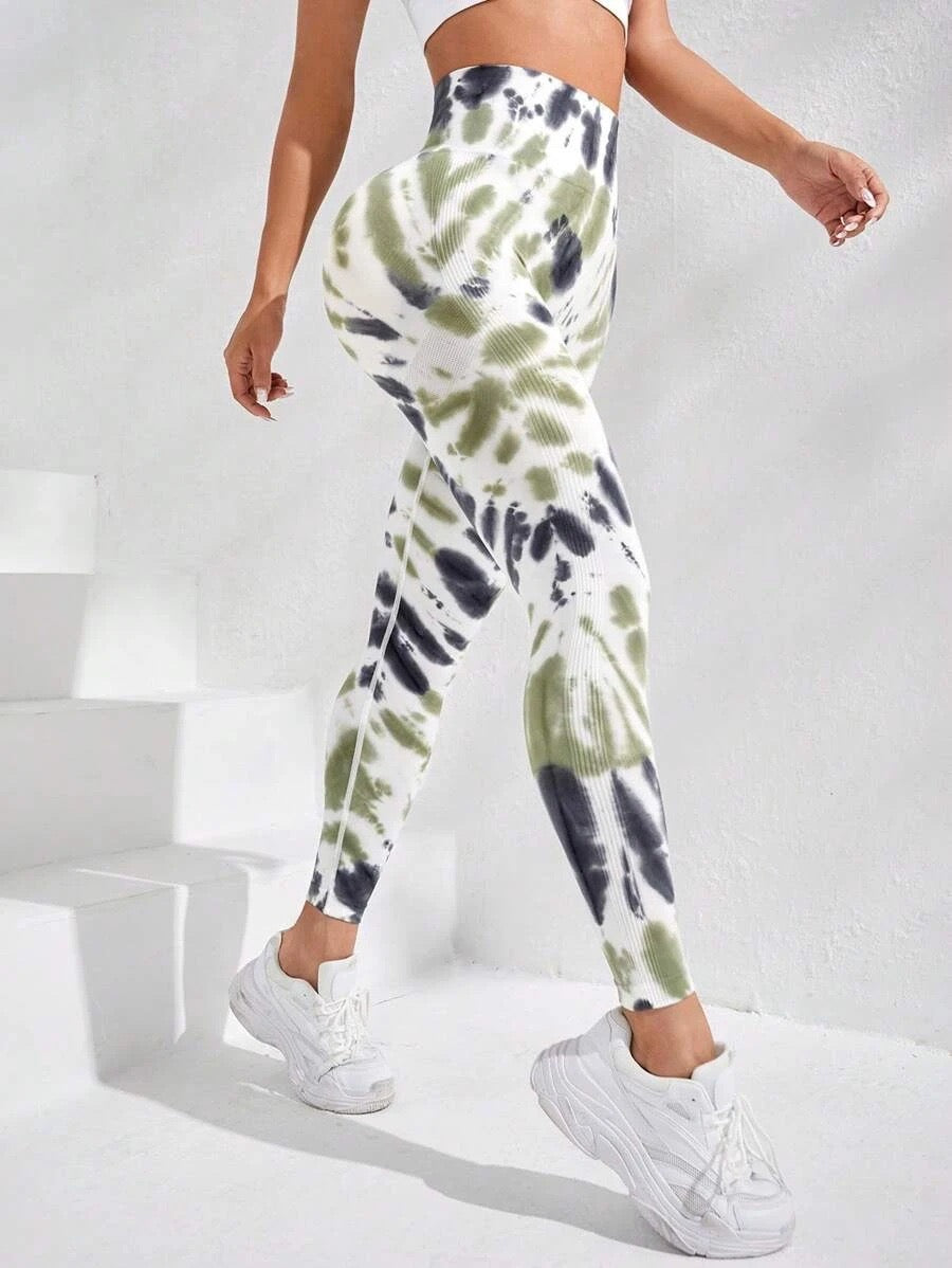 Leggings Calzas Deportivas Manchada Push Up An007
