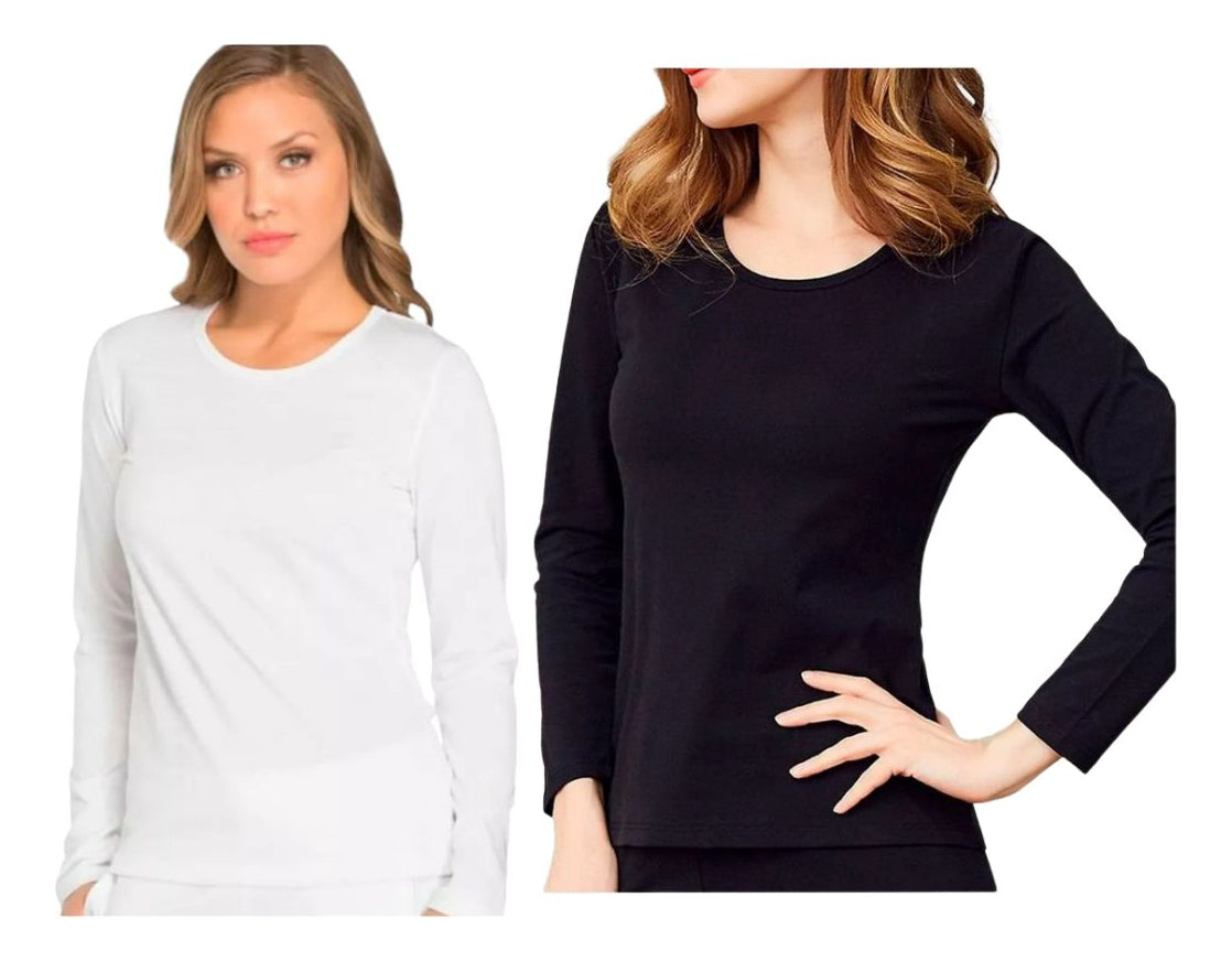 Pack 6 Camiseta De Mujer Primera Capa - Fibra De Bambú 100%