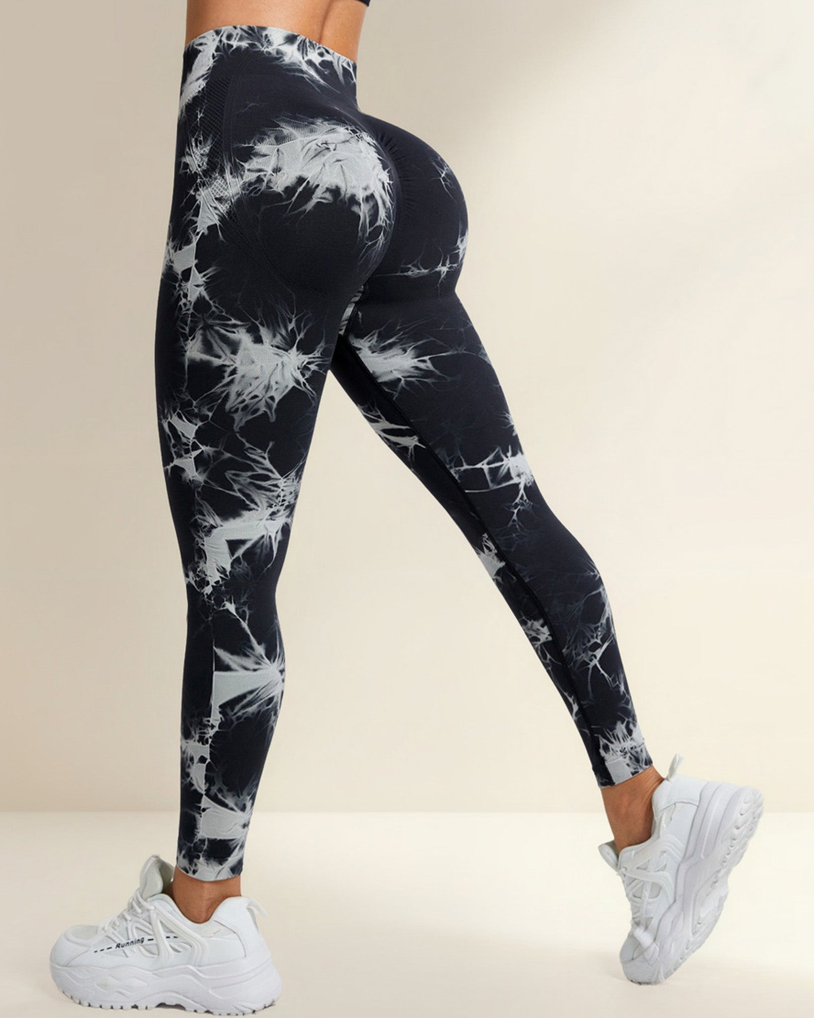 Calza Tie Dye Doble Push Up Levanta Gluteo Alta Calidad