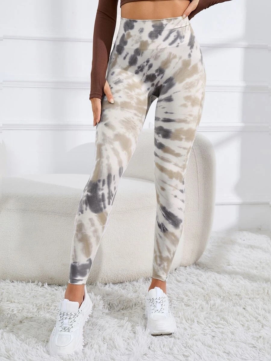 Leggings Calzas Deportivas Manchada Push Up An007