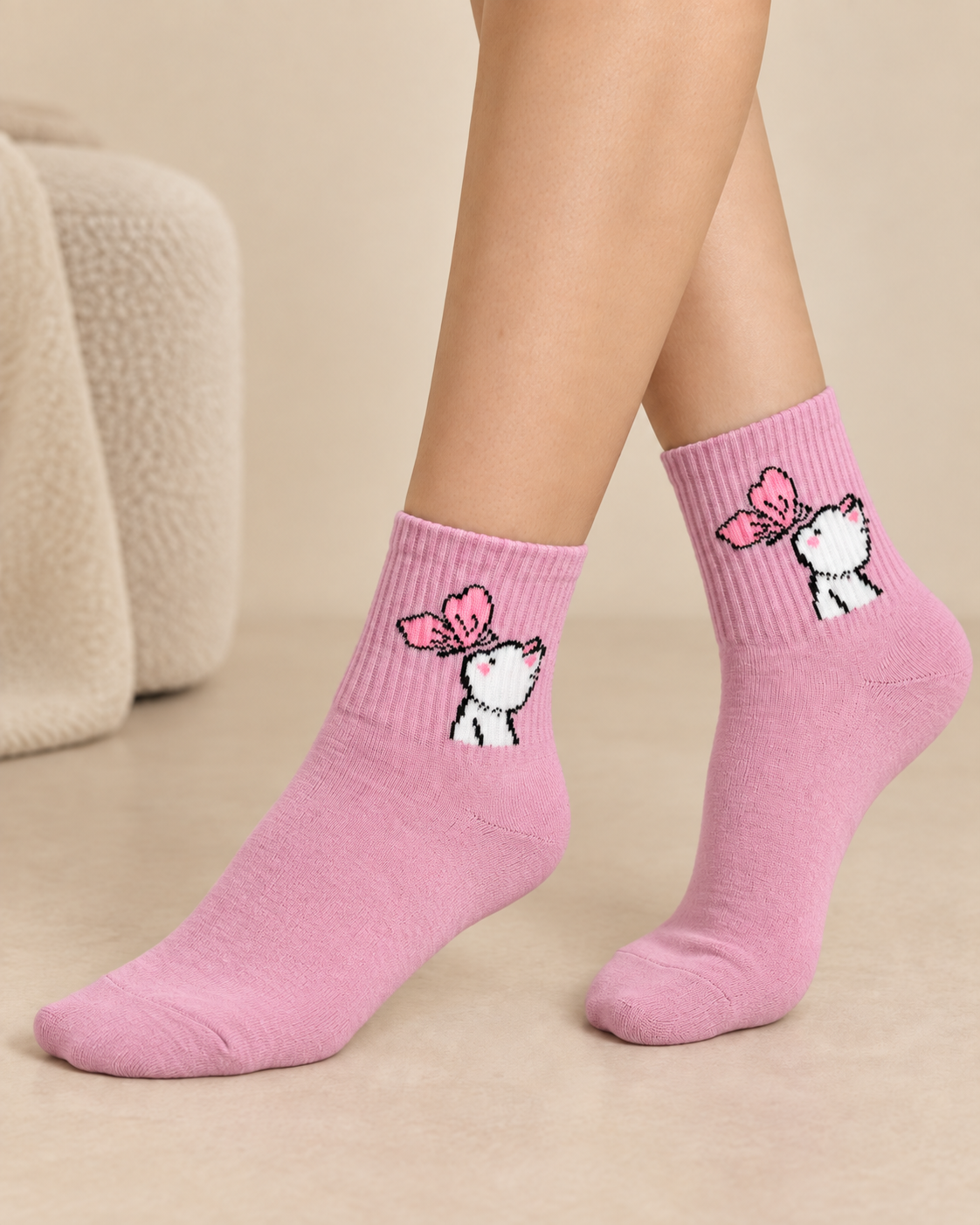 Calcetines Deportivos Kitty Butterfly - MD54