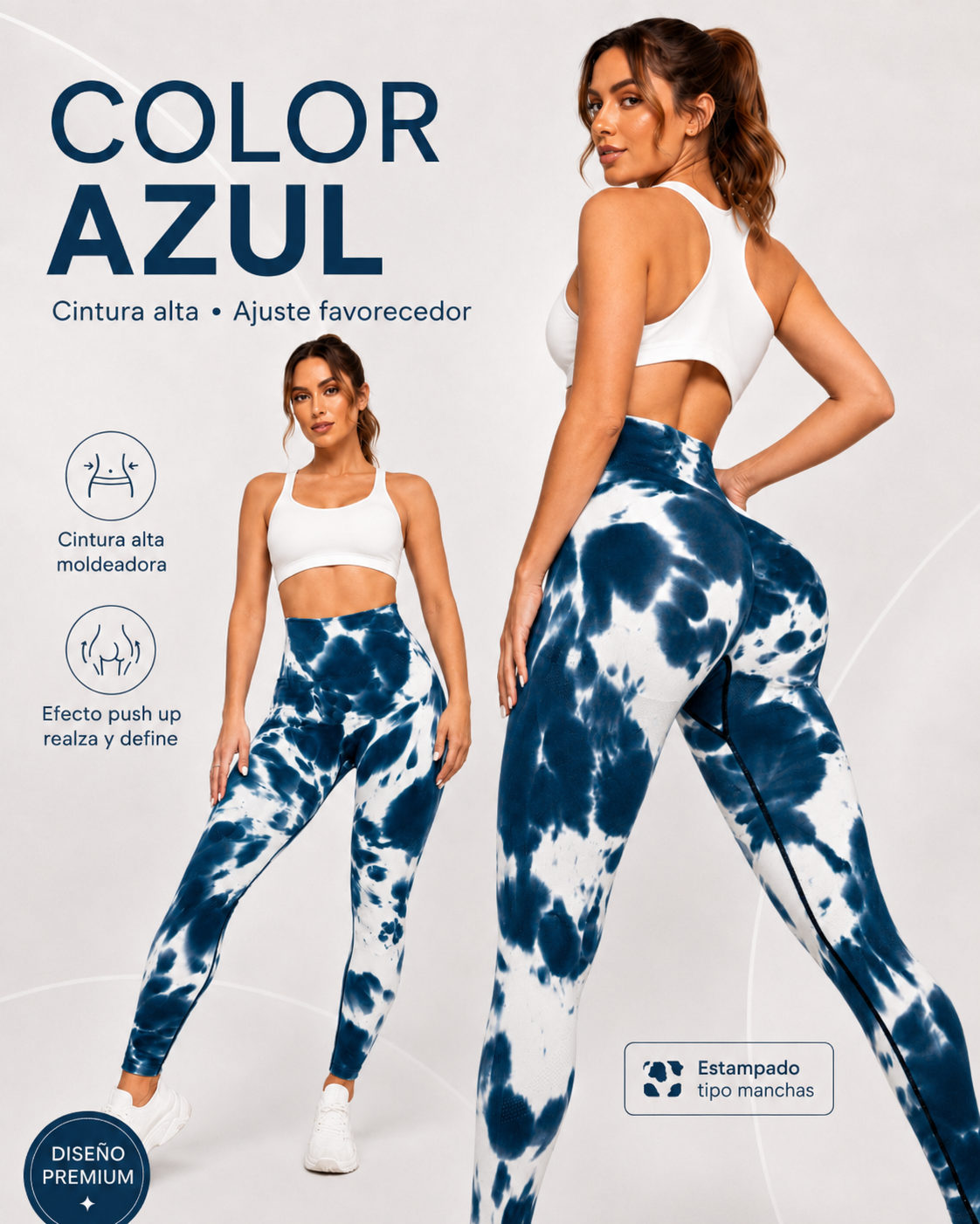 Pack 2 Calzas Push Up 100% Calidad Premium