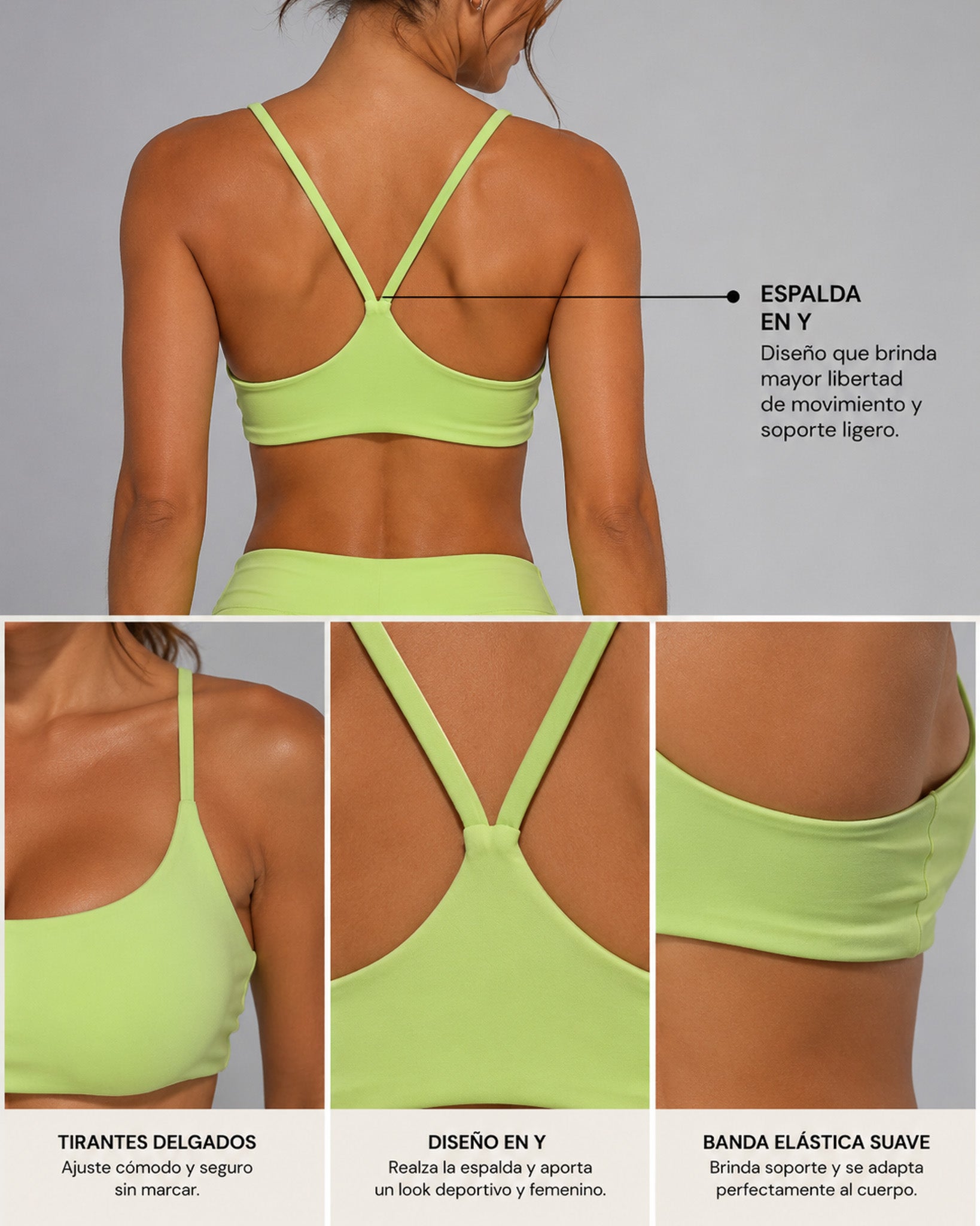 Top Deportivo Fitness Mujer Peto Tirantes Cruzados Yoga Gym - LQ1026