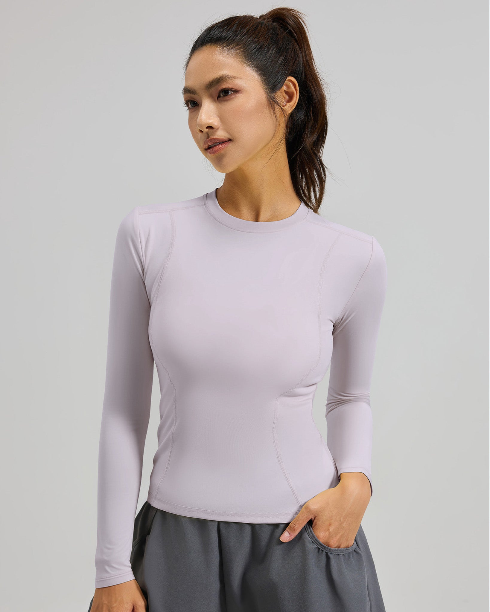 Polera Manga Larga Dry Fit Pro: Calce Slim y Secado Rápido - JYT028