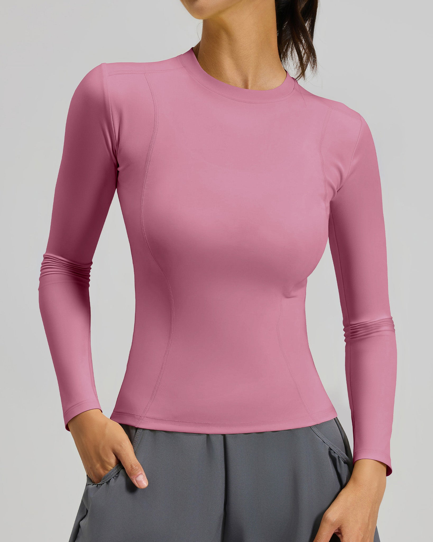 Polera Manga Larga Dry Fit Pro: Calce Slim y Secado Rápido - JYT028