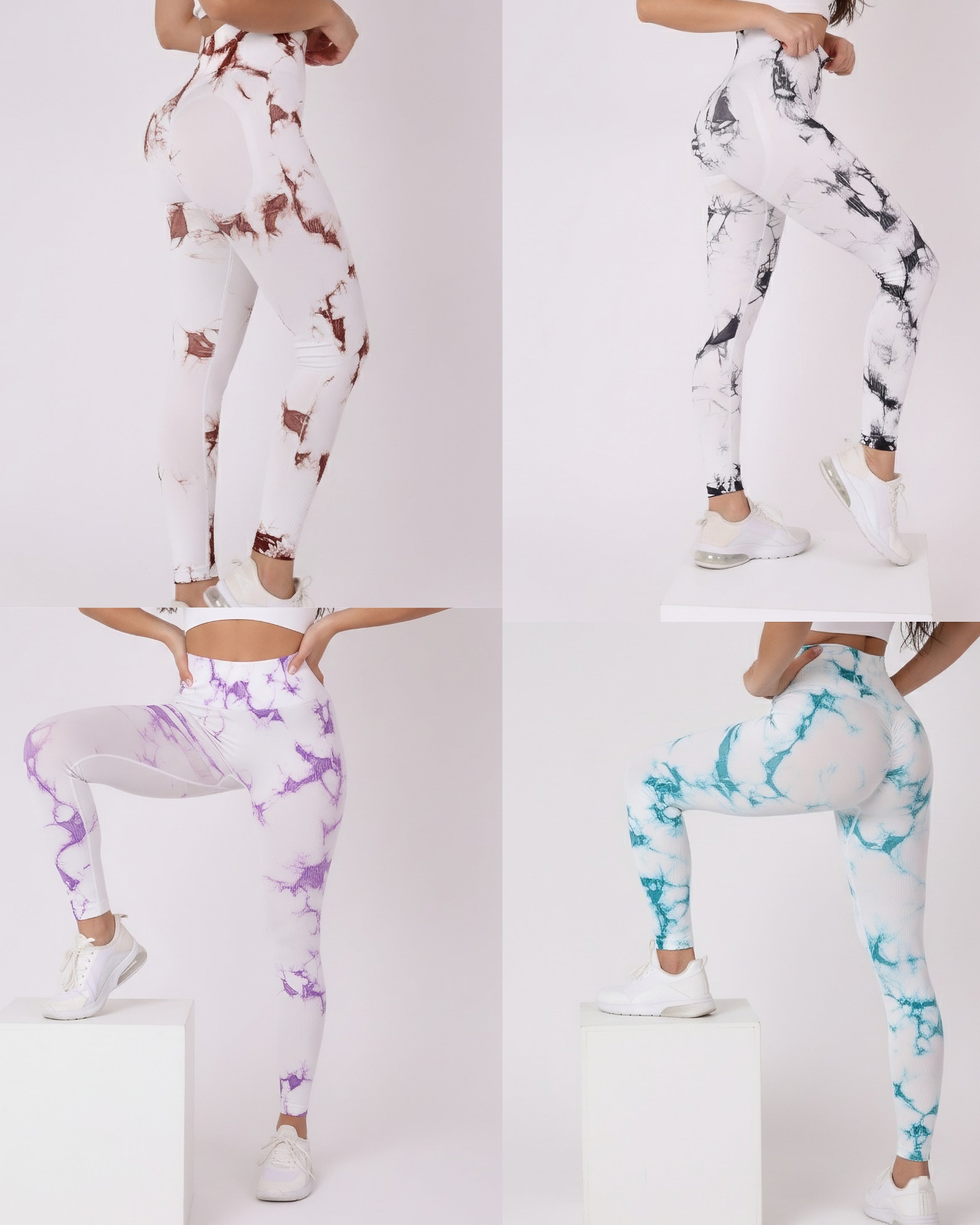 Pack 4 Calzas Deportiva Sin Costura Con Efecto Push Up