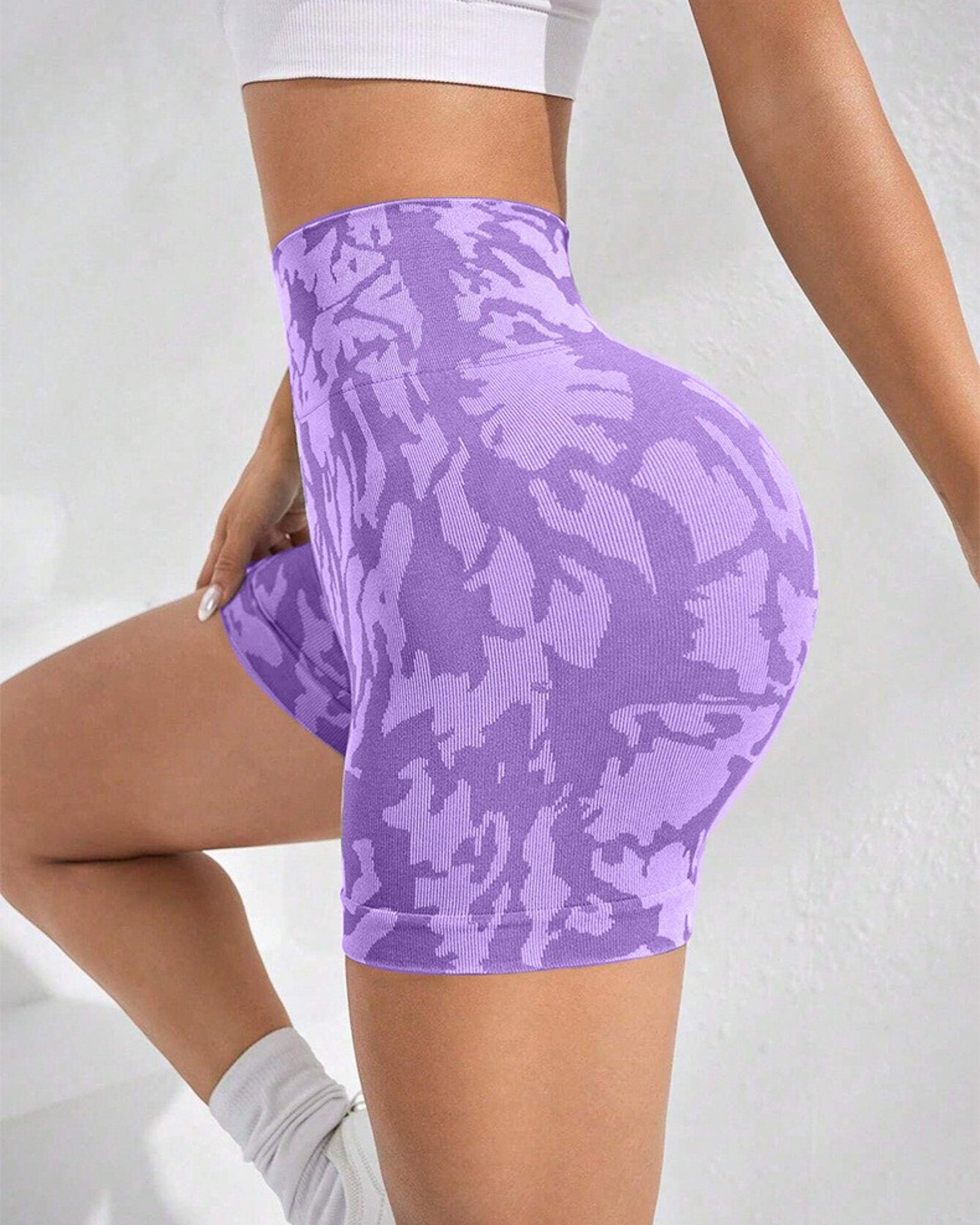 Short Deportivo Mujer Animal Print Moda Levanta Cola Push Up - YY362