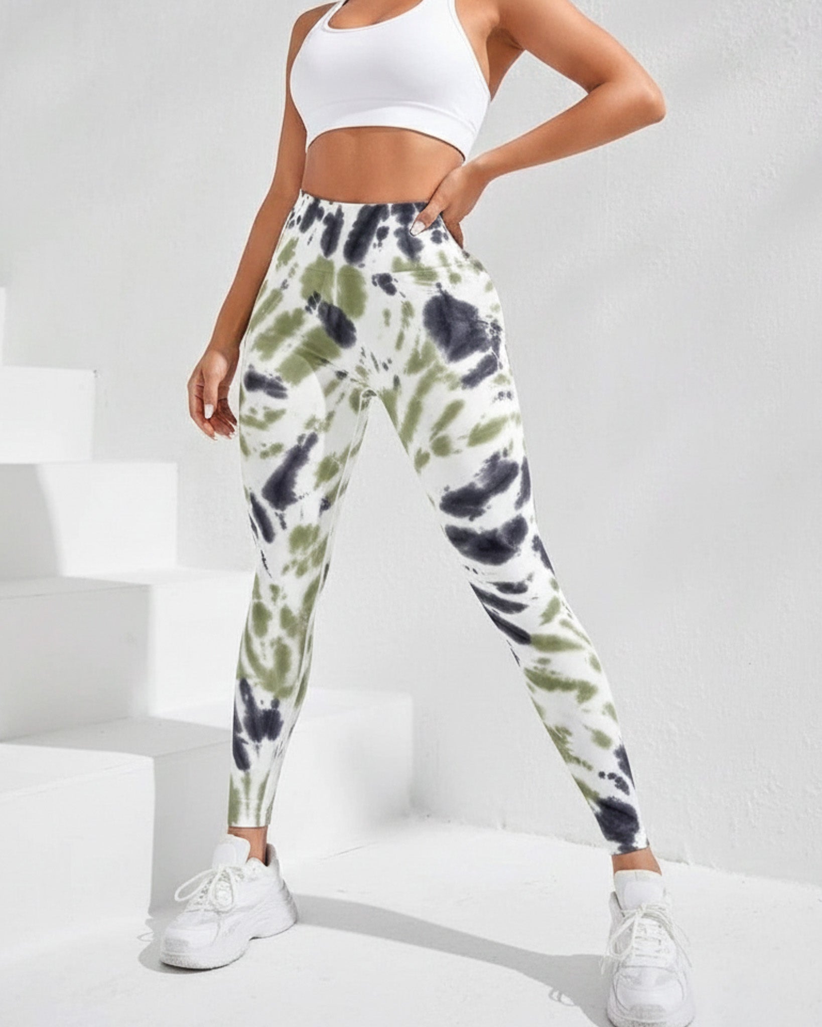 Leggings Calzas Deportivas Manchada Push Up An007