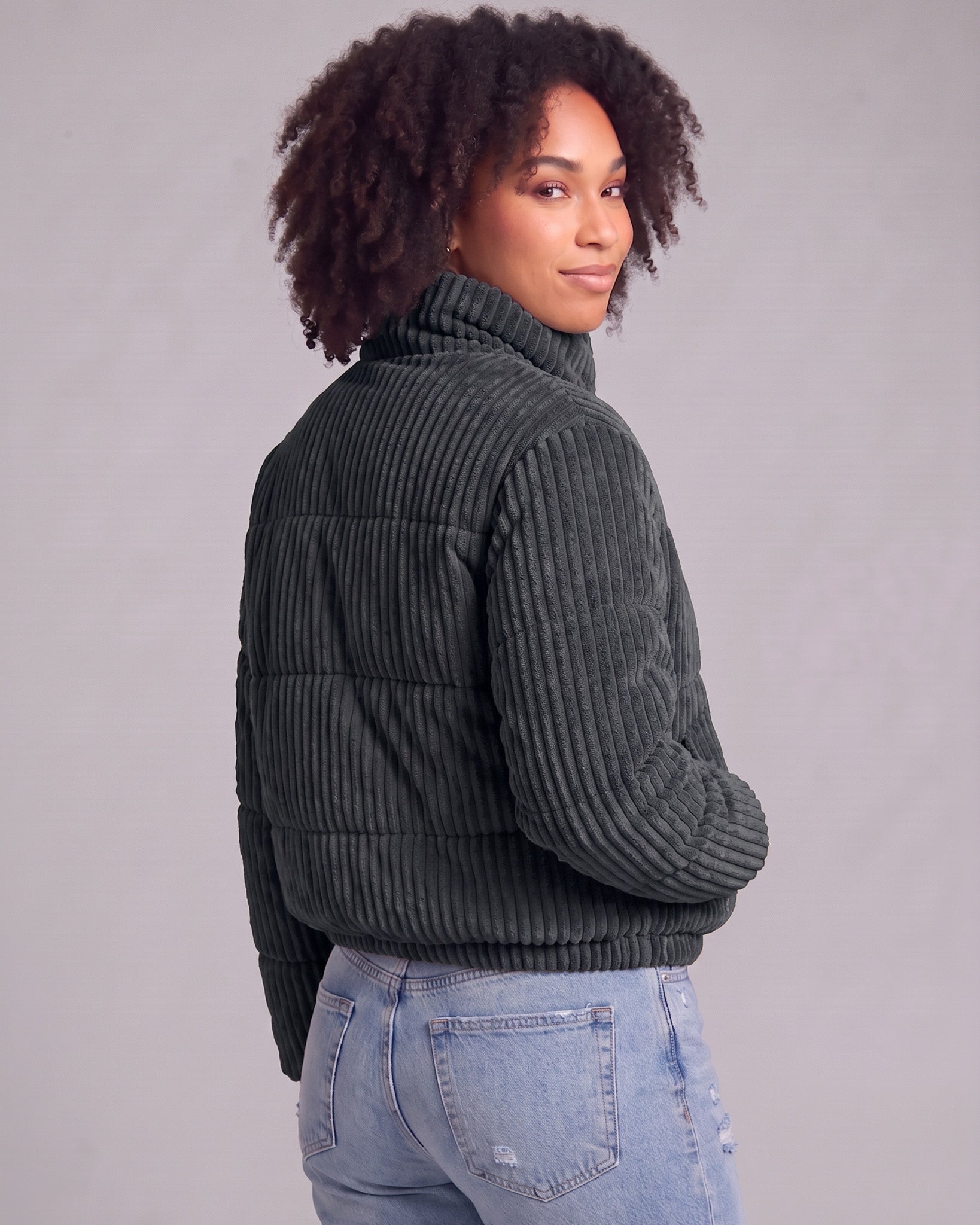 Chaqueta Puffer Cotele Mujer Corta Abrigo Invierno Termica - JC516071