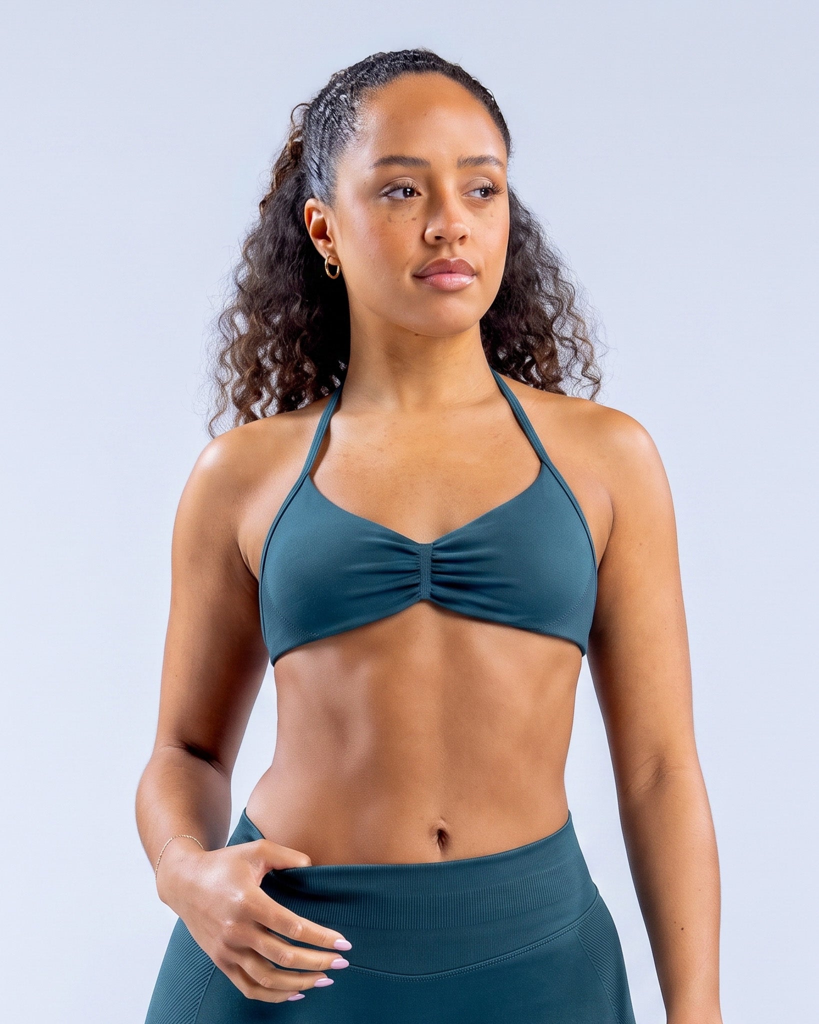 Top Sujetador Deportivo Halter Mujer con Espalda Descubierta - YJ332
