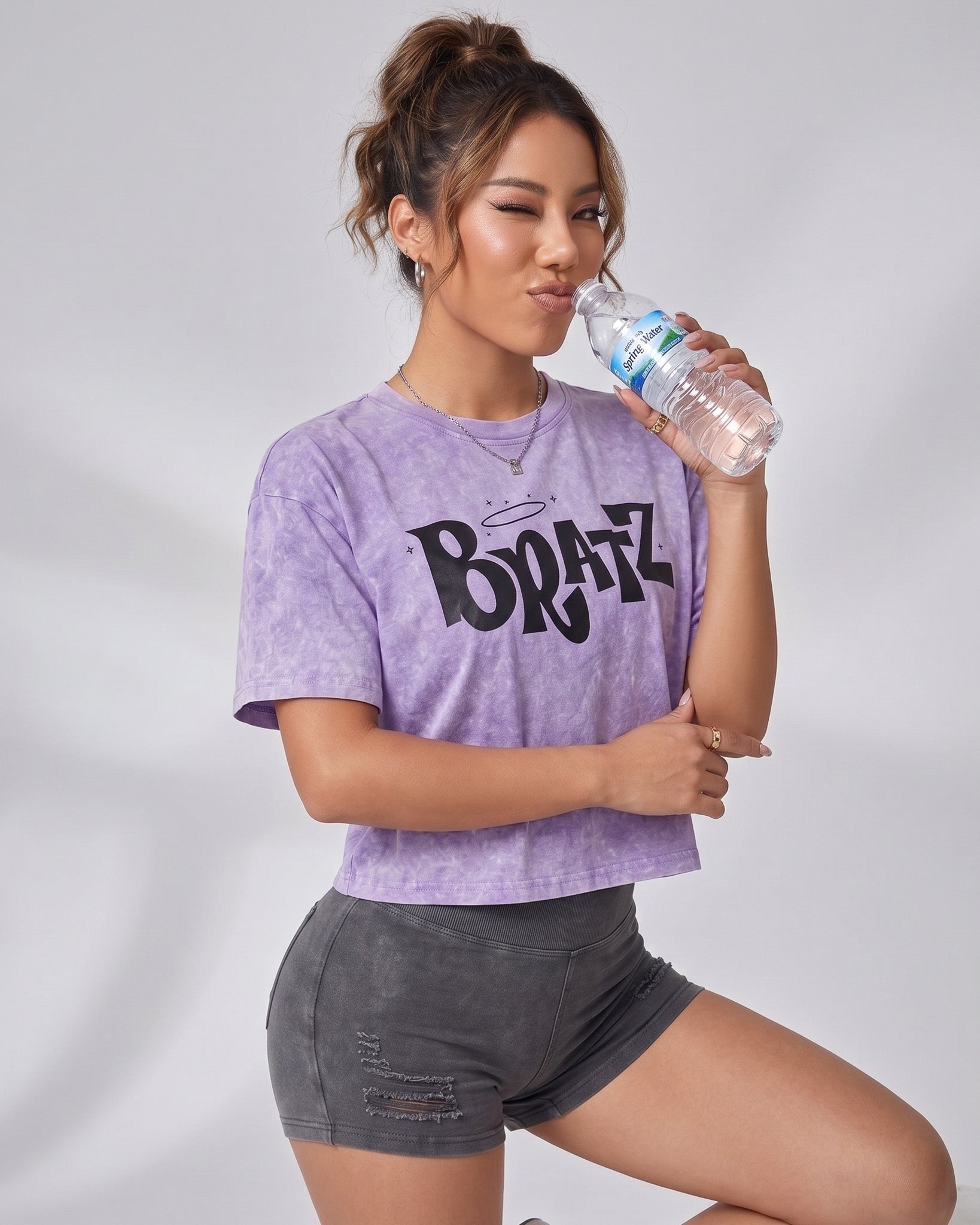 Polera Mujer Bratz - Look Retro Gym Prelavada Sport - A365