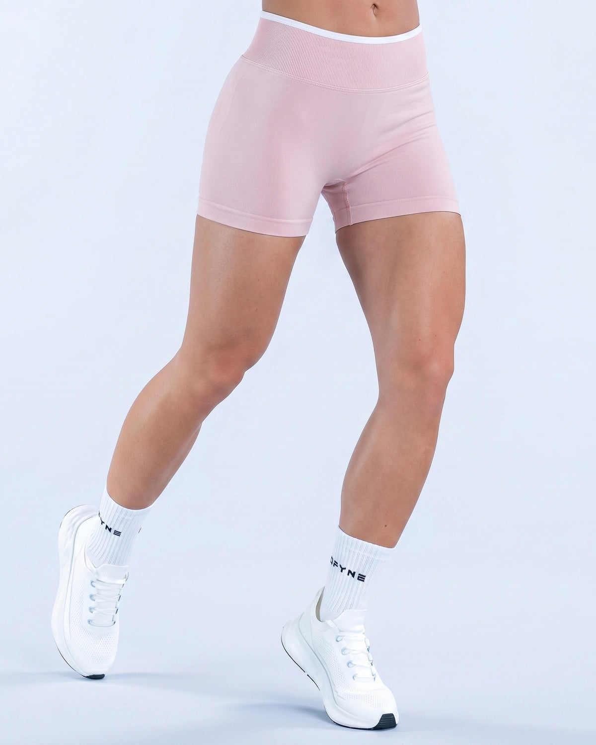 Short Deportivo Seamless Push Up Pretina Bicolor Gym - YJ346