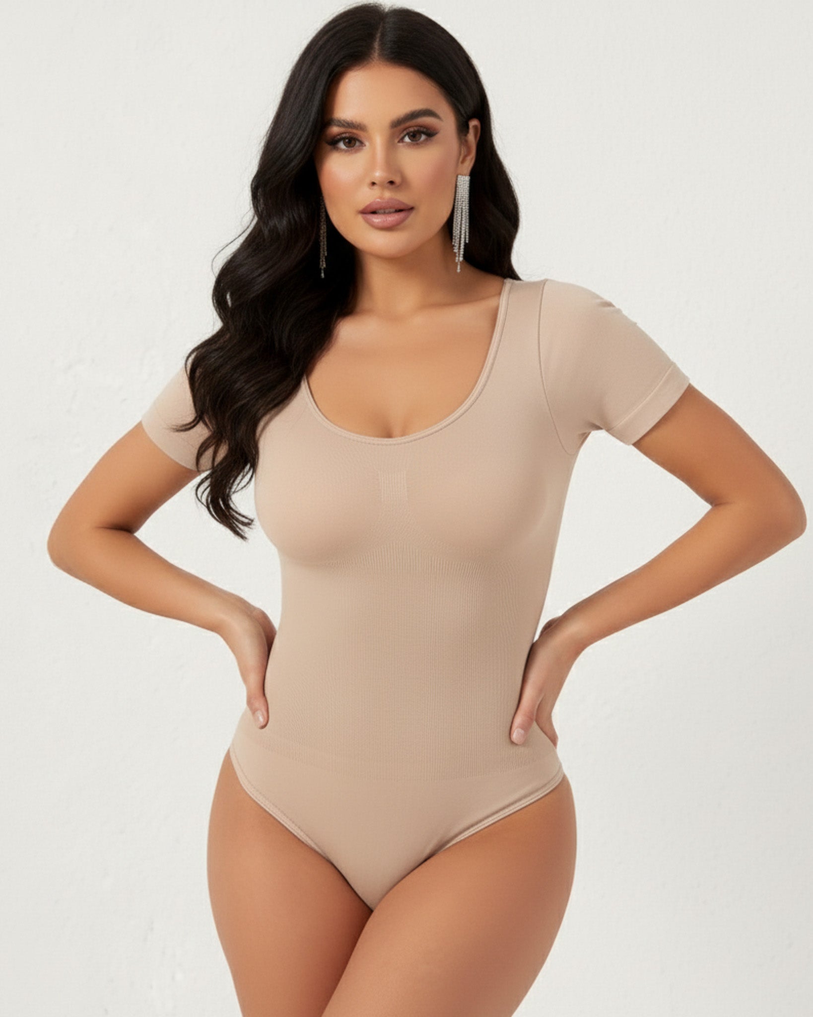 Body Moldeador para Mujer con Mangas Cortas- YY631