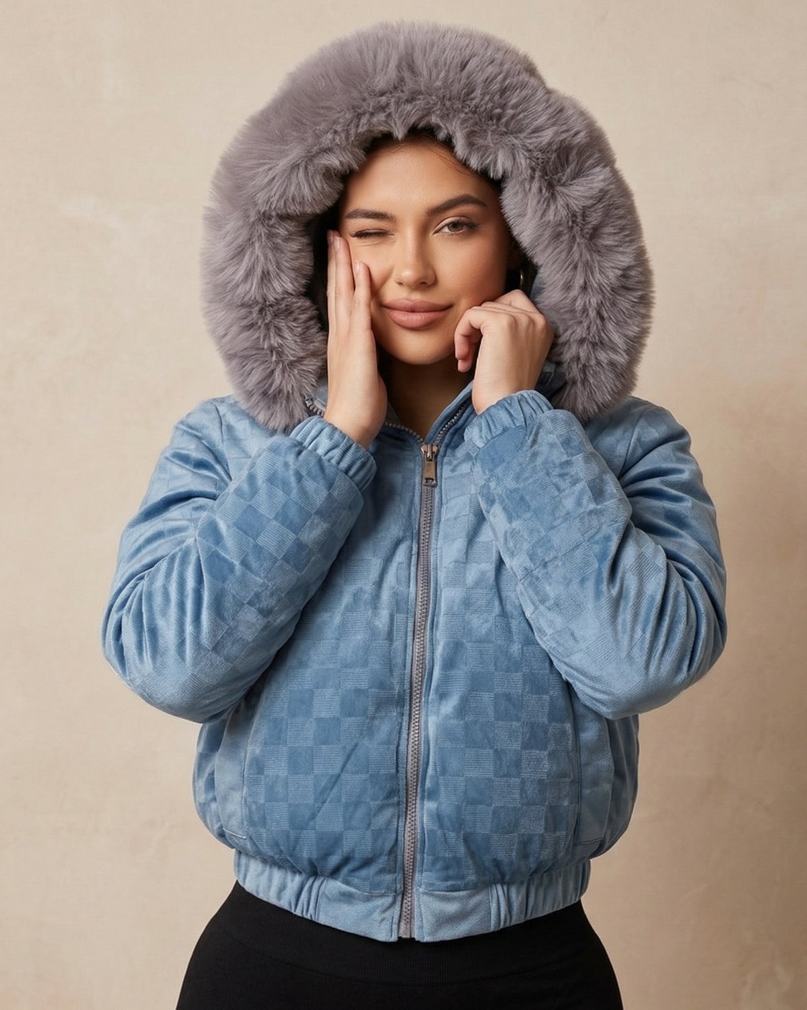 Puffa Reversible Metalizada: Dos Estilos, Máximo Abrigo - EBS5119