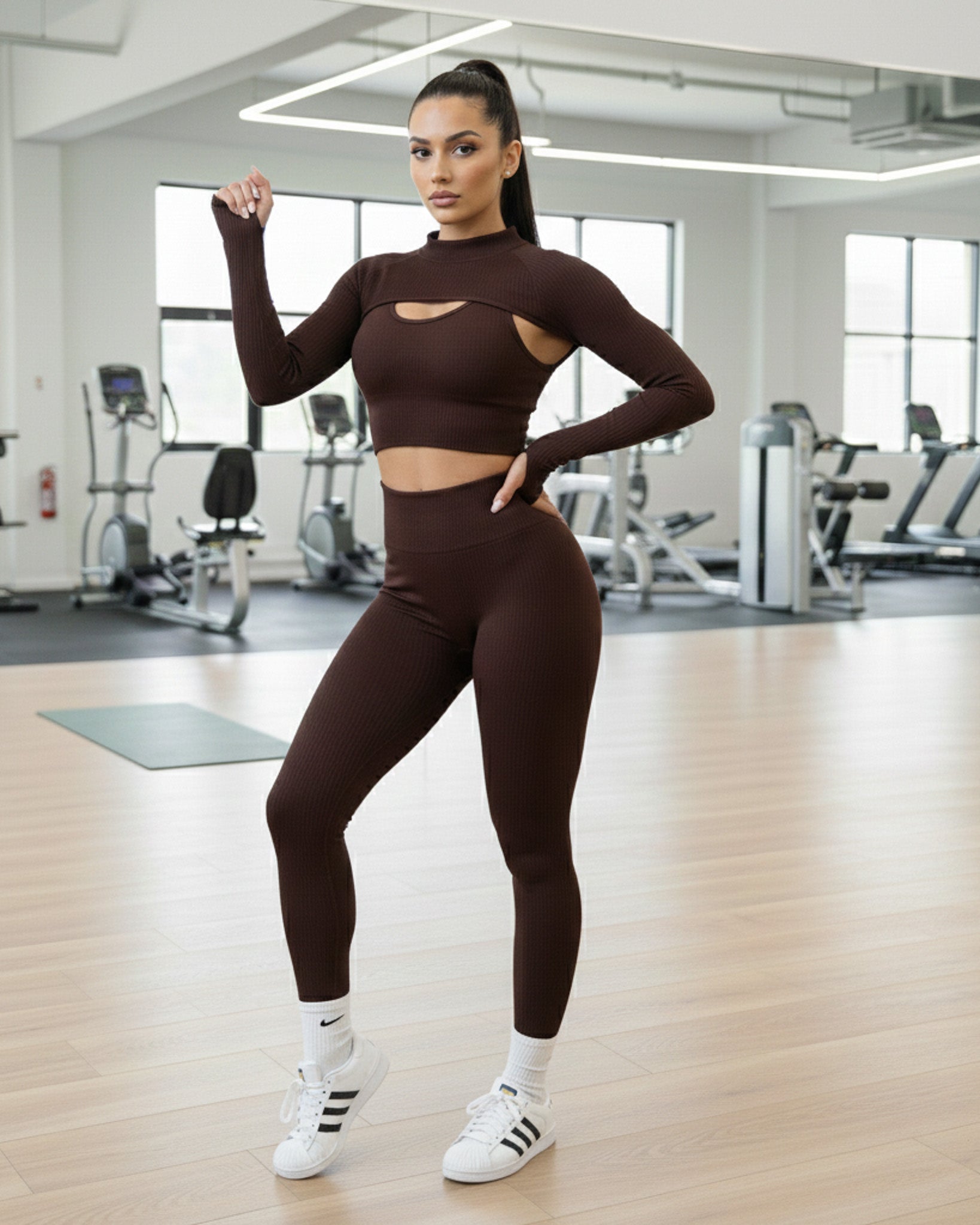 Conjunto Deportivo Mujer / 3 Piezas - Calidad 100% Premium - YJ216