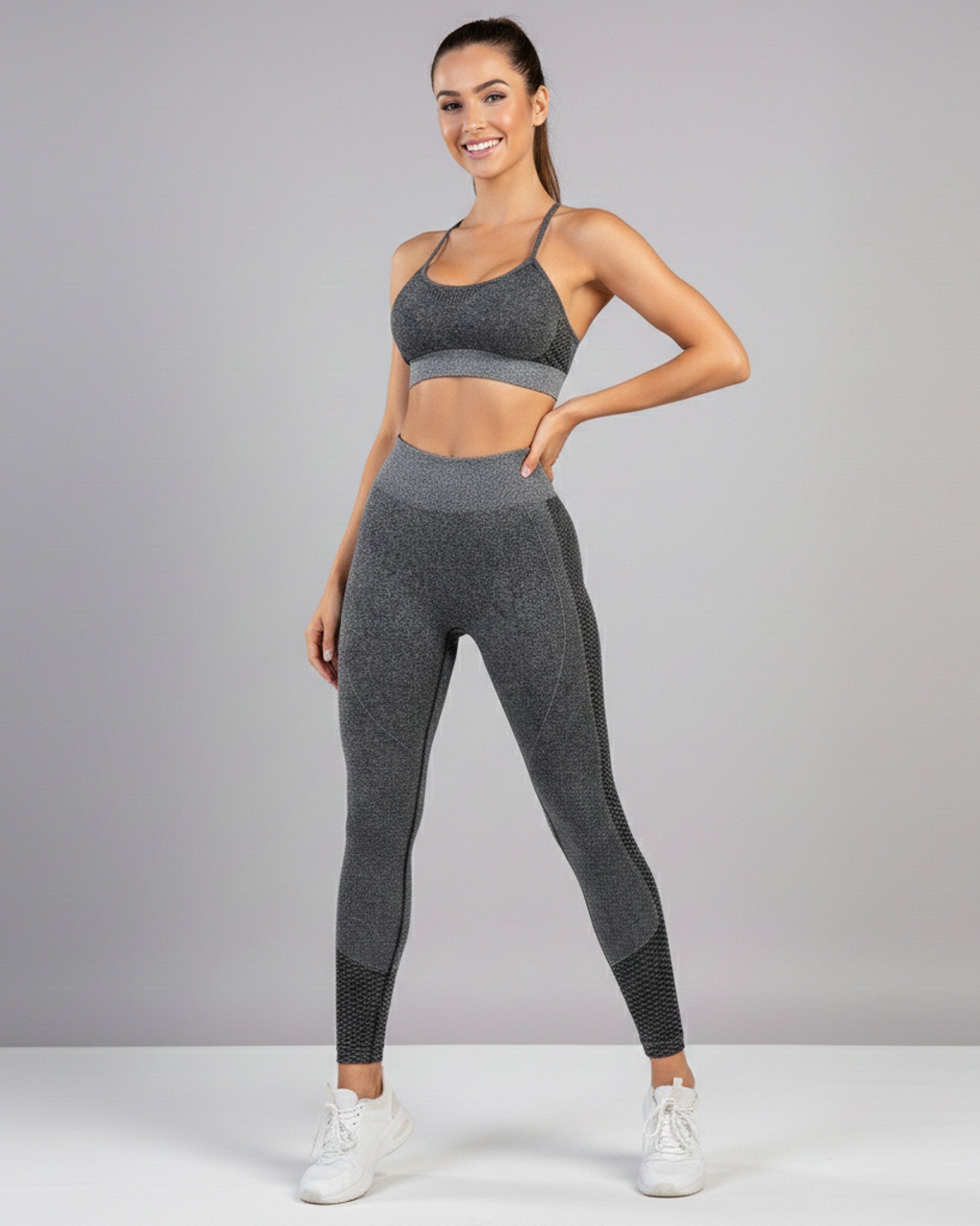 Conjunto Deportivo For Dama Peto y Calza con Push Up - Y820