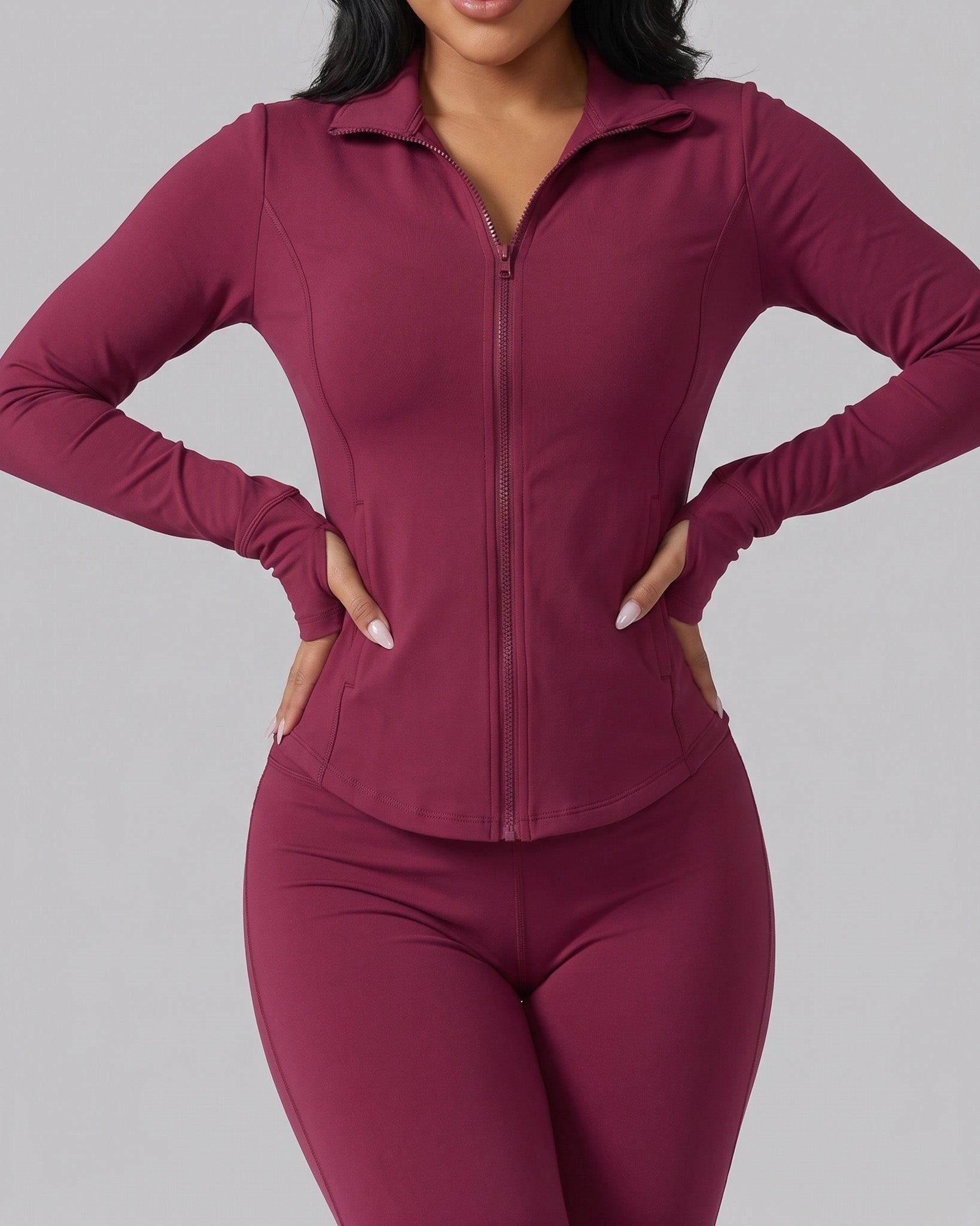 Set Dúo Escultor: Calza Palazzo + Chaqueta Ajustada Premium - KD250903