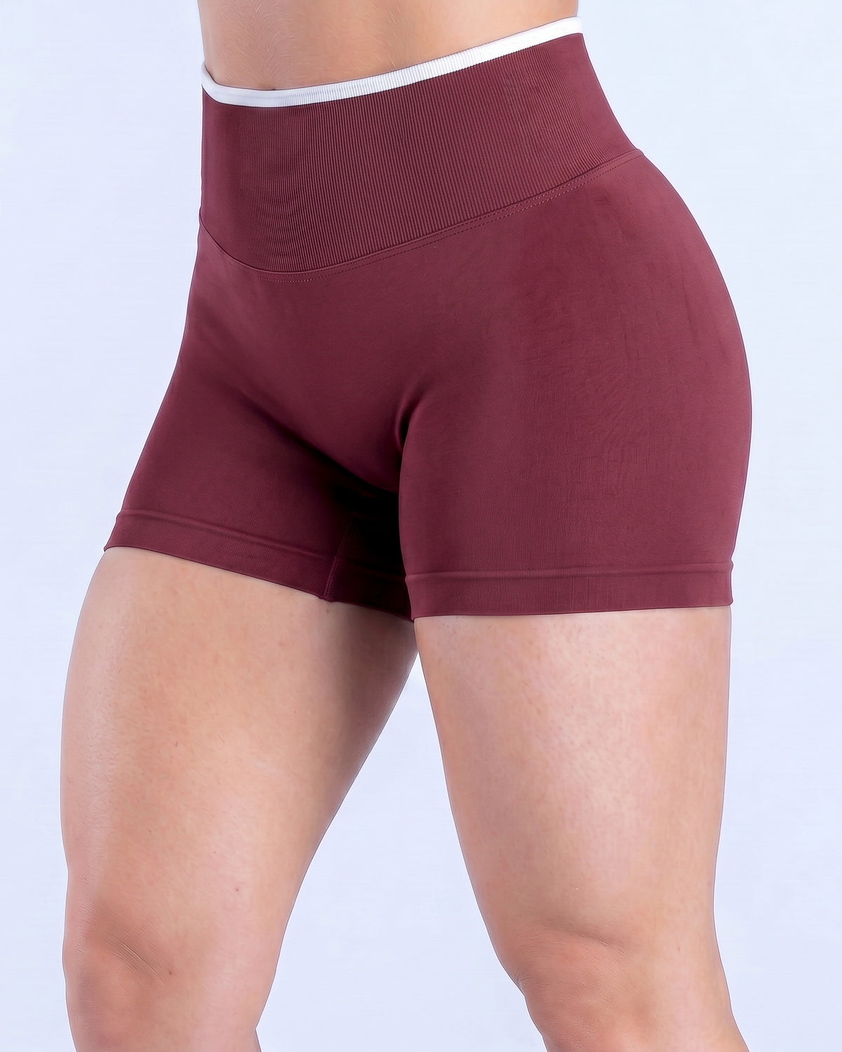 Short Deportivo Seamless Push Up Pretina Bicolor Gym - YJ346