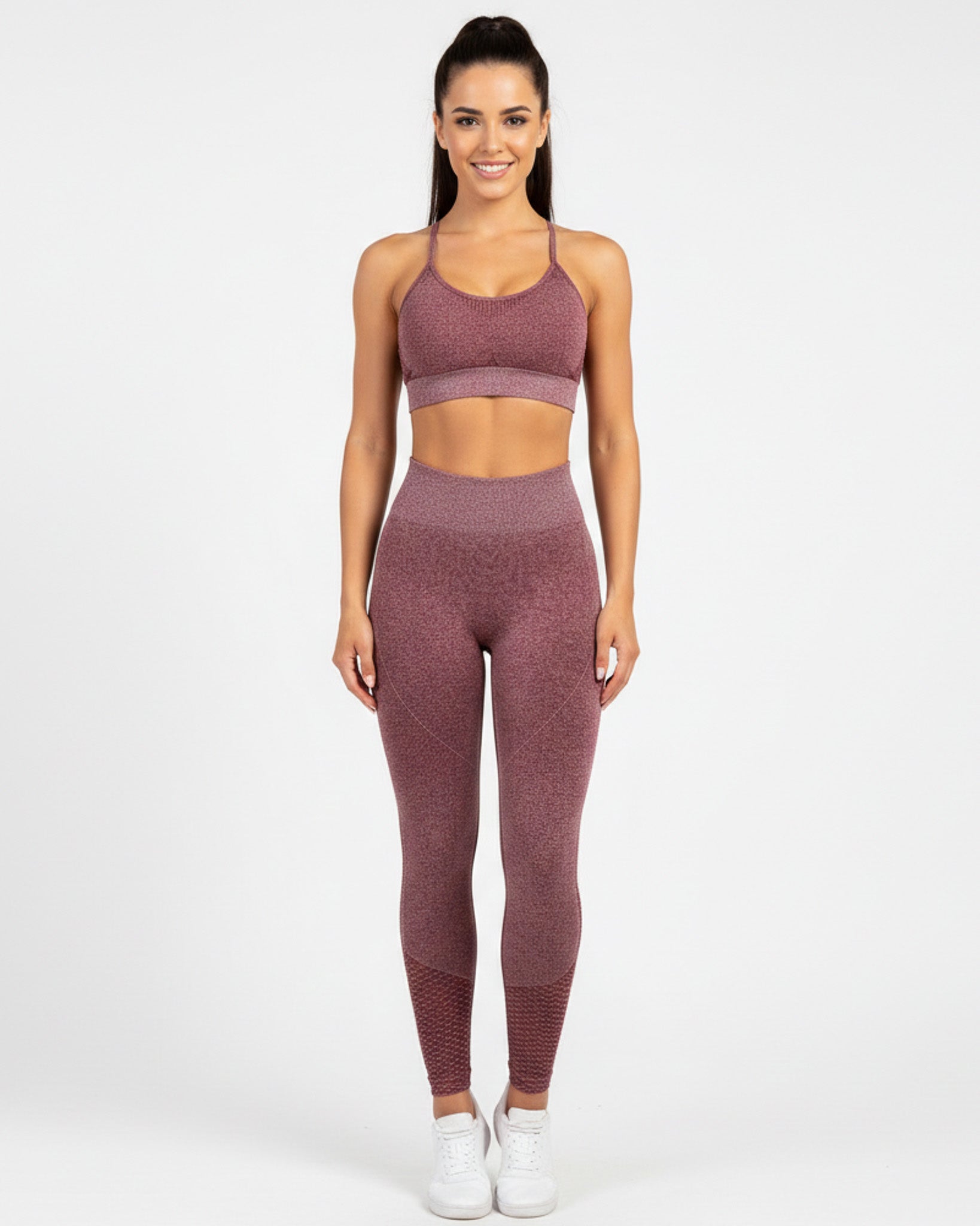 Conjunto Deportivo For Dama Peto y Calza con Push Up - Y820