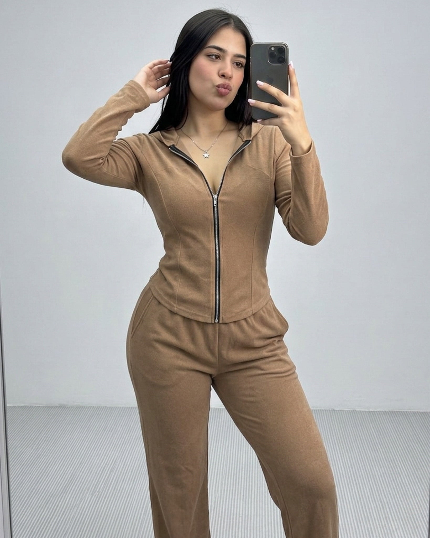 Set 2 Piezas Premium Invierno Palazzo y Gorro Mujer Viral - ZL043