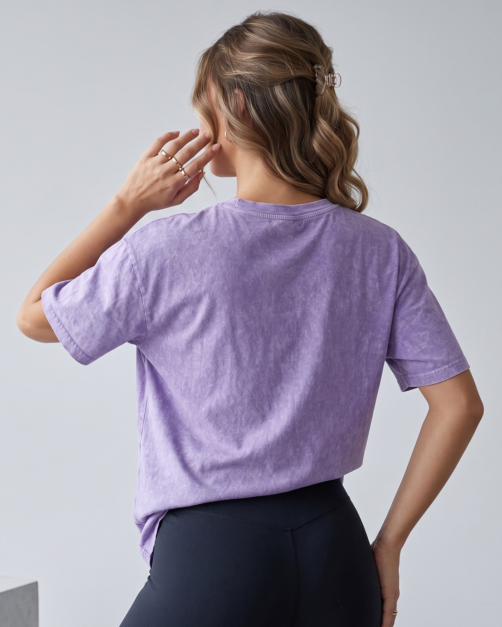 Polera Oversize Mujer Gym Queen - Look Retro Prelavada - A366