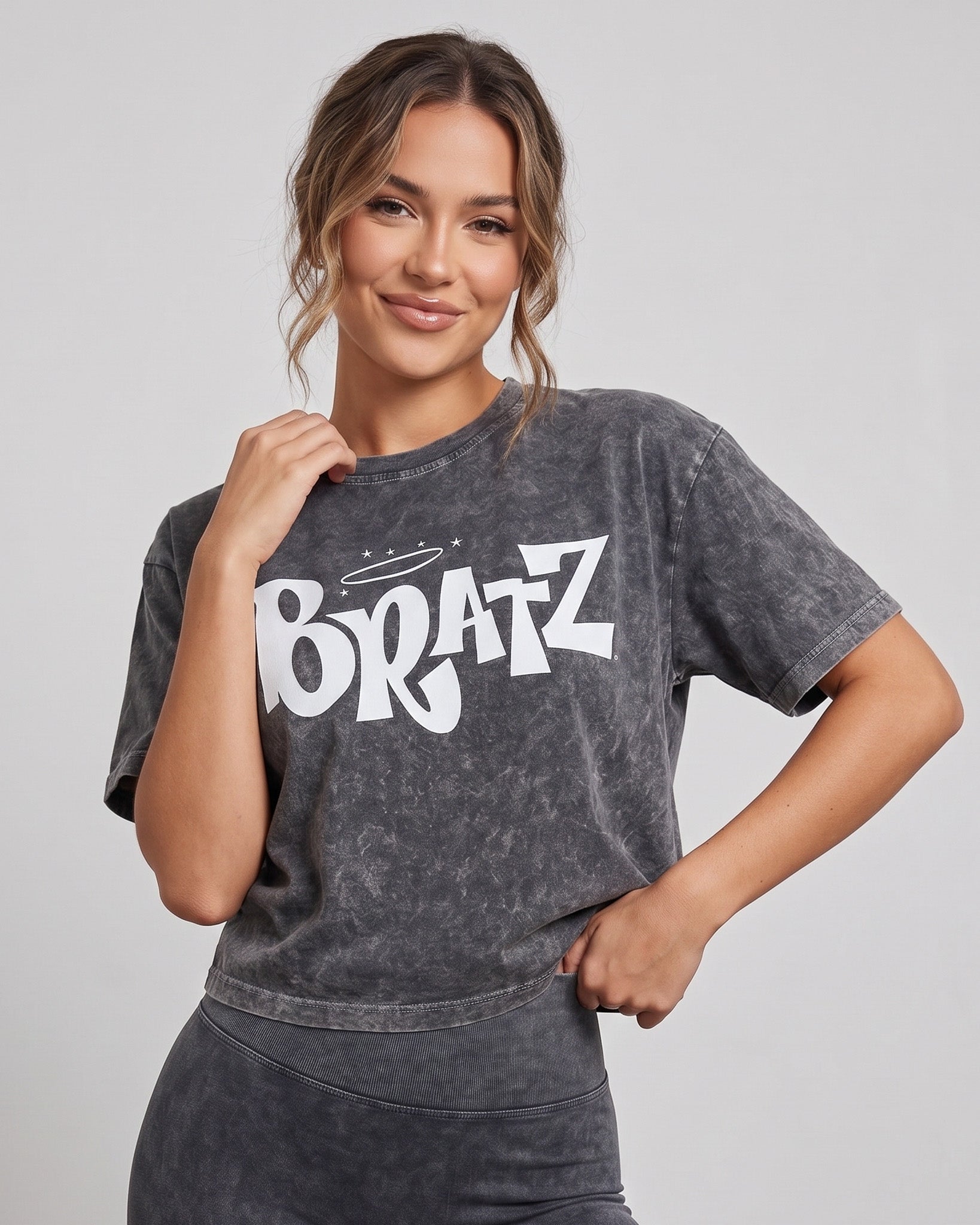 Polera Mujer Bratz - Look Retro Gym Prelavada Sport - A365