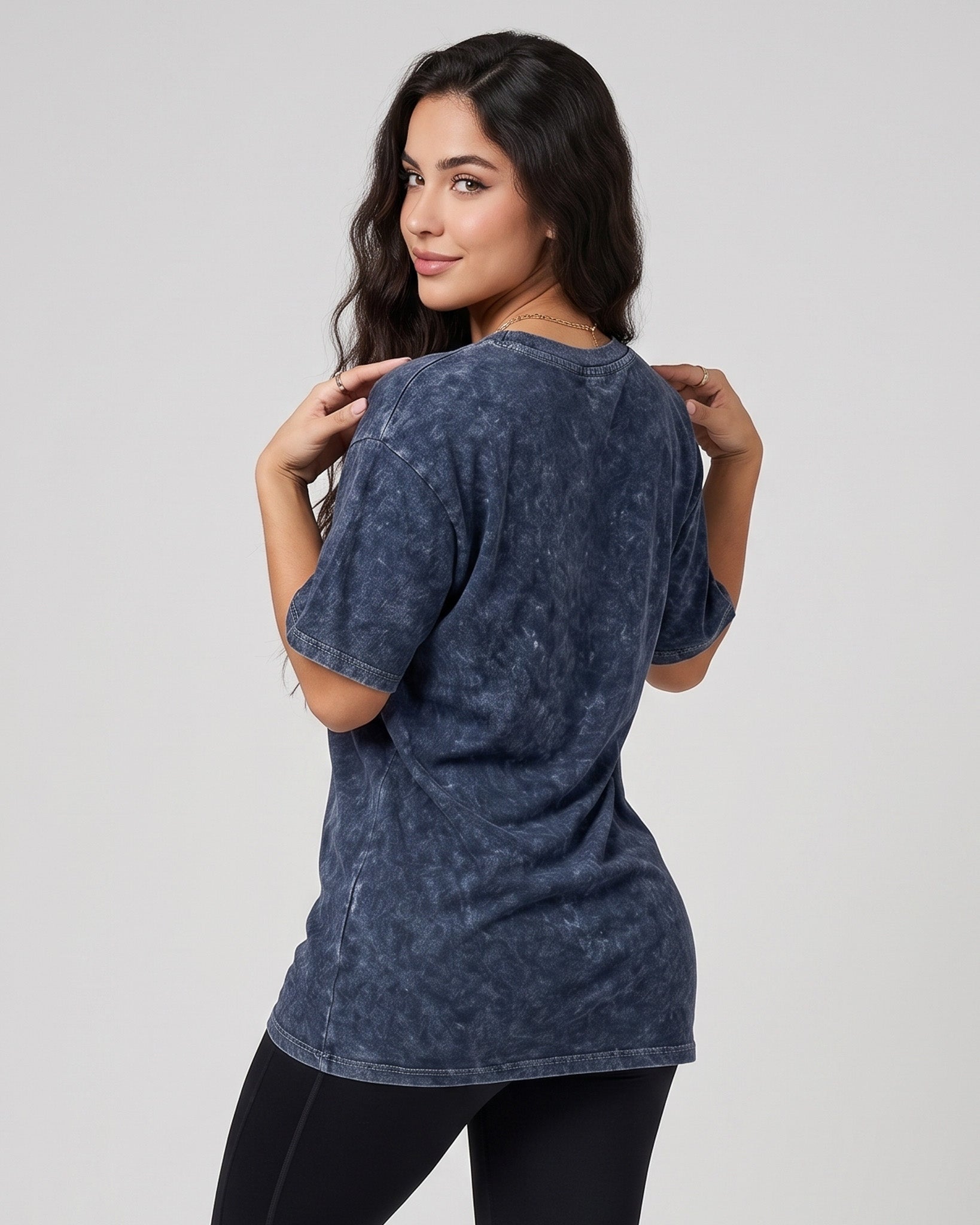 Polera Gym Oversize Mujer - Look Retro & Suave Prelavada - A366