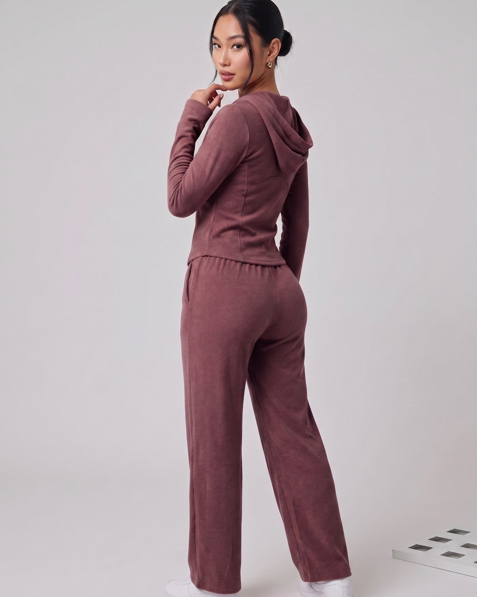 Set 2 Piezas Premium Invierno Palazzo y Gorro Mujer Viral - ZL043