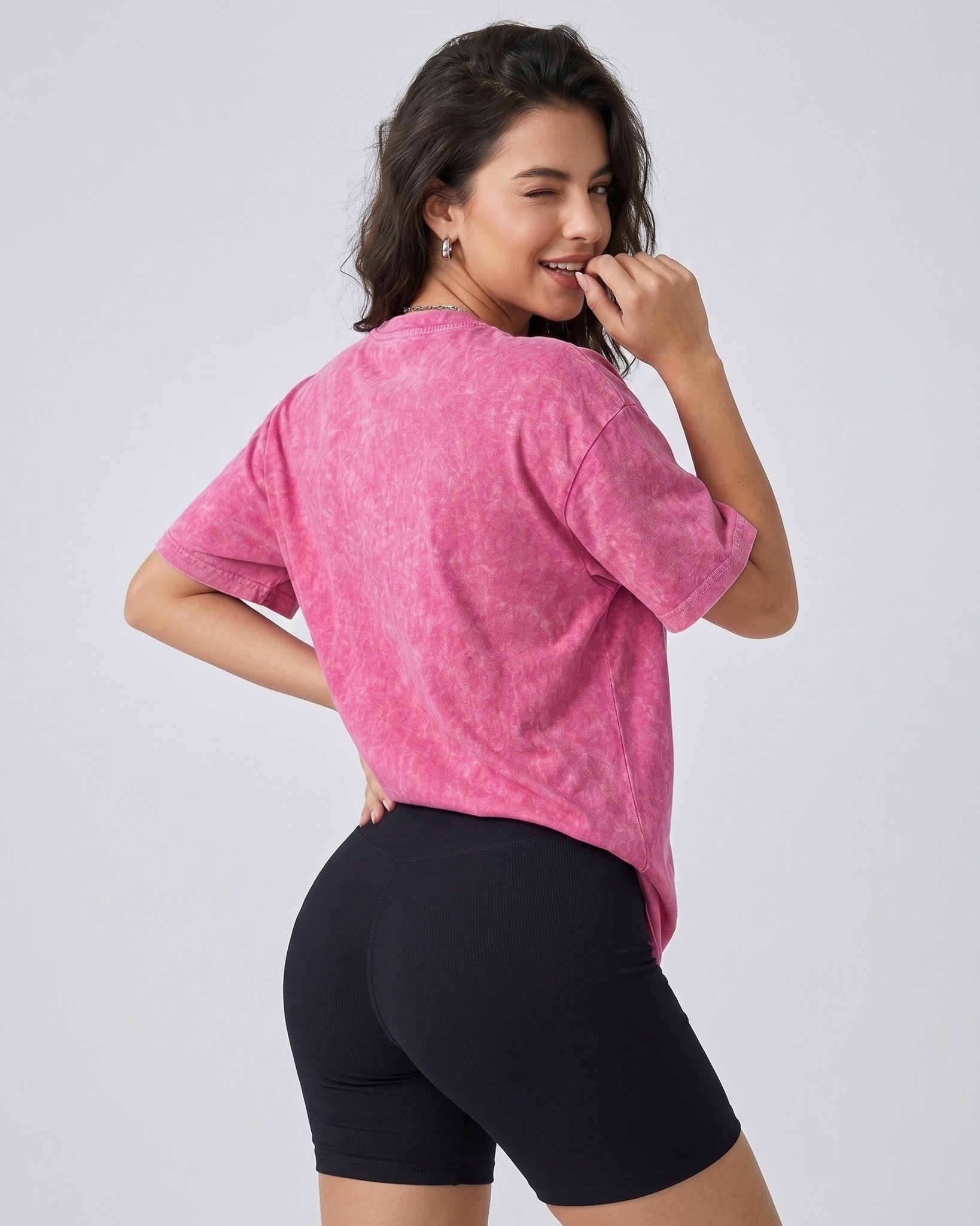 Polera Oversize Gym Time - Look Retro Aesthetic Prelavada - A366