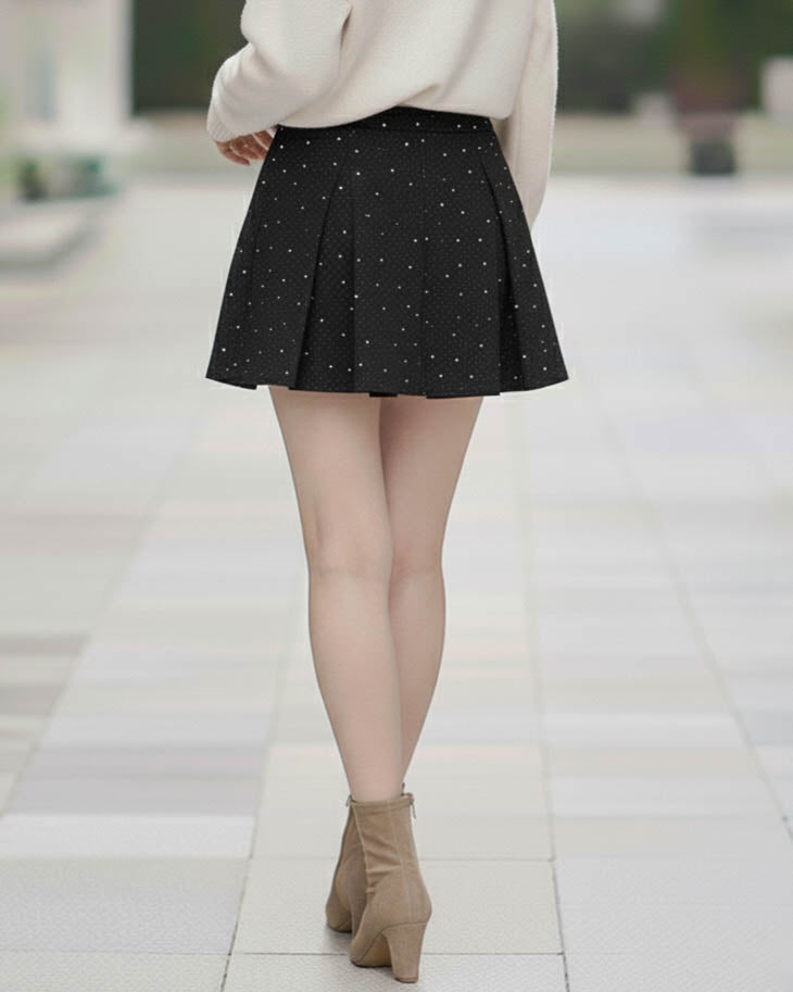 Falda Short Mujer Confeccion Nacional con Tachas - NA117