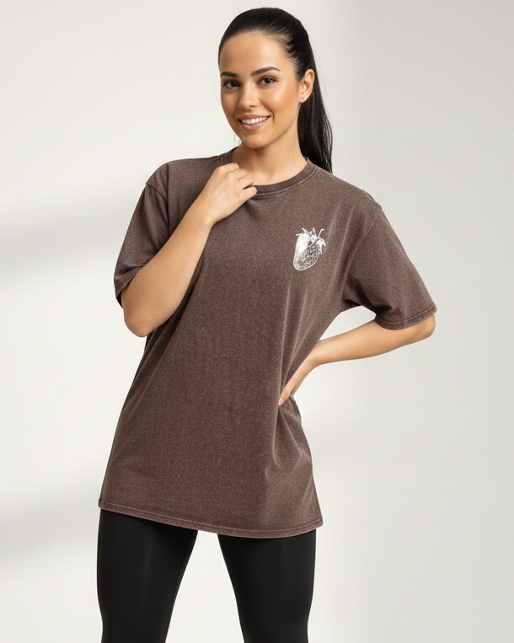 Polera Oversize para Dama Pre Lavado Manga Corta - ZM2527