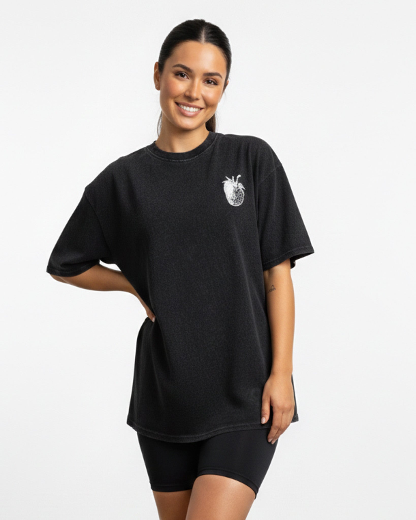 Polera Oversize para Dama Pre Lavado Manga Corta - ZM2527